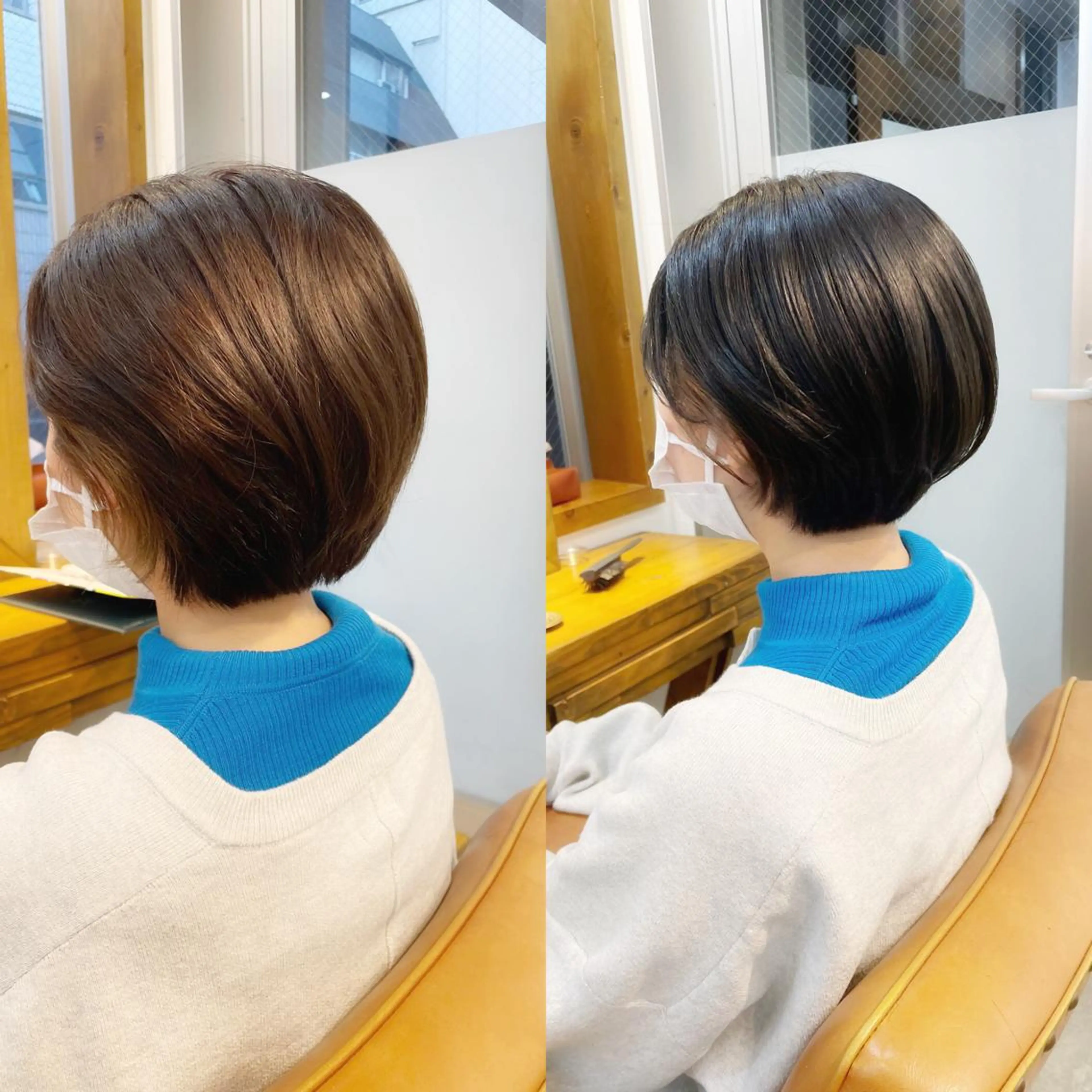 ショート カラー ショートボブ ハンサムショート ブリーチ ブリーチなしカラー ボブ newline銀座所属・銀座ショート/ 大人ショート/金子涼のヘアスタイル