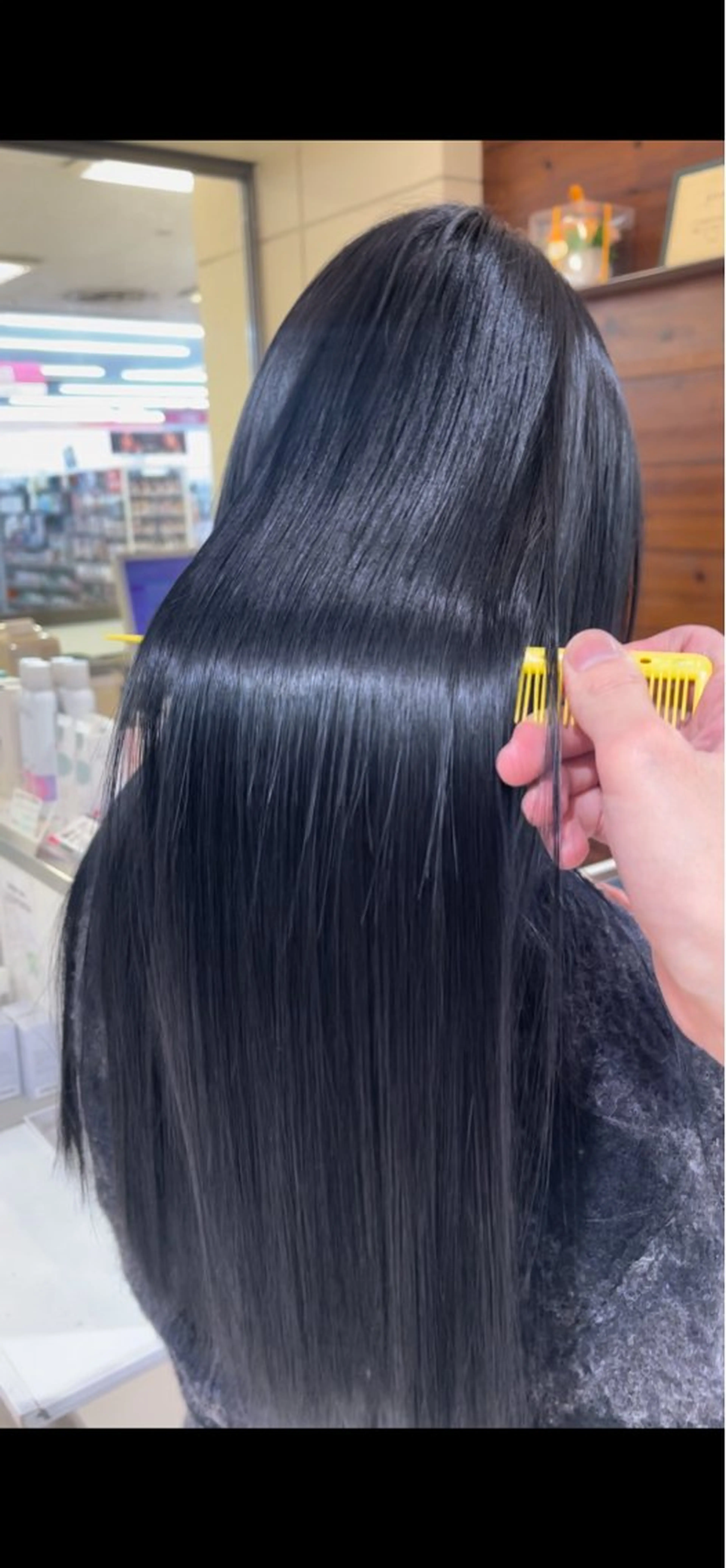 ロング 髪質改善 カット 縮毛矯正 カネヒラ リョウスケのヘアスタイル