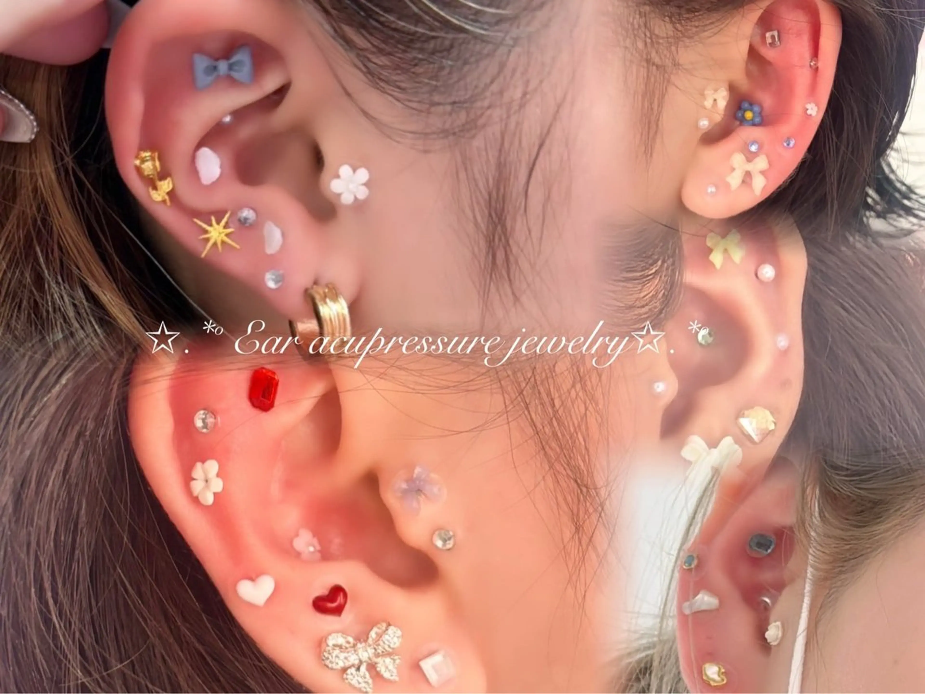 耳つぼジュエリー10粒の写真