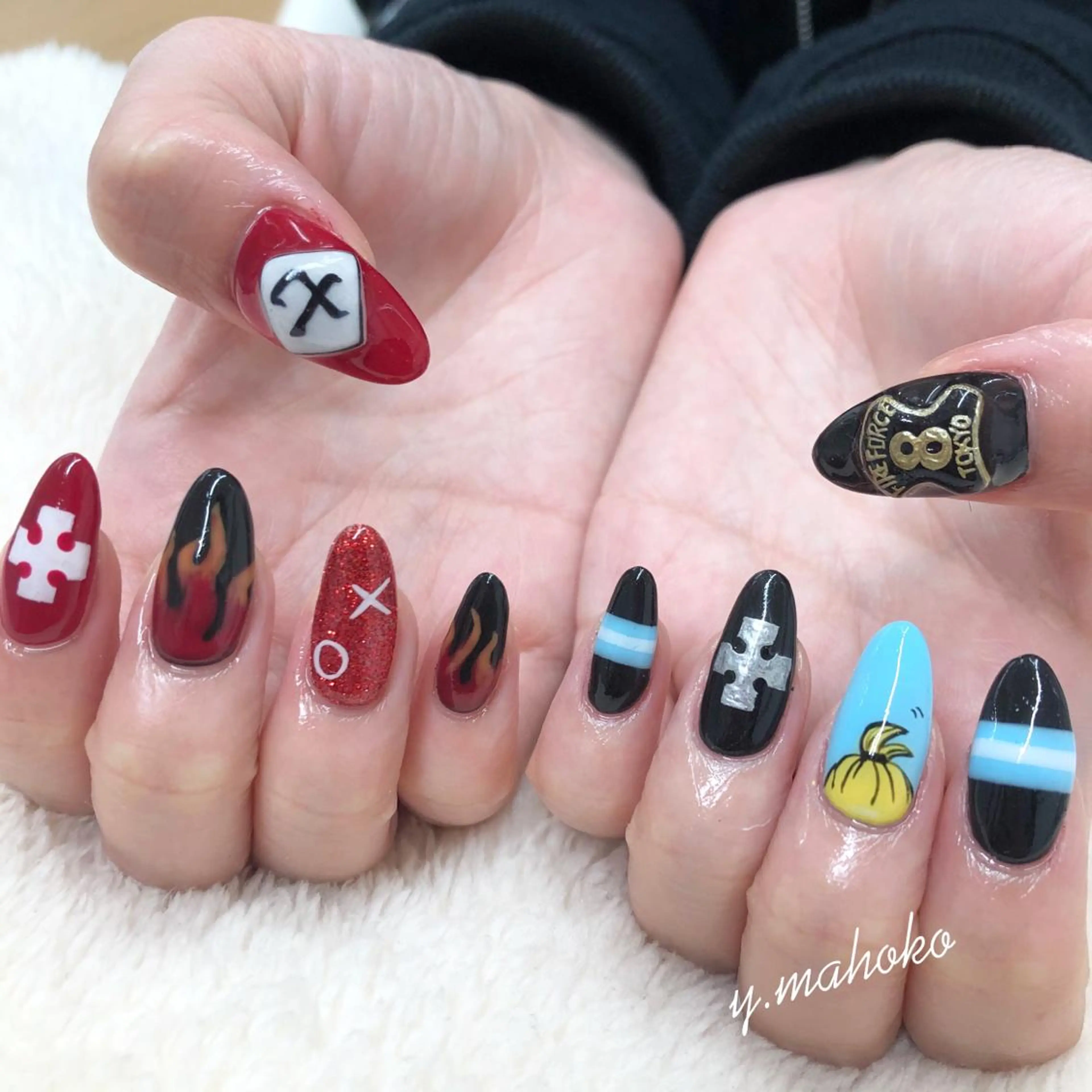 ネイル ハンドネイル She nail studio 原宿所属・パラジェル有/ スカルプ/mahoのネイルデザイン