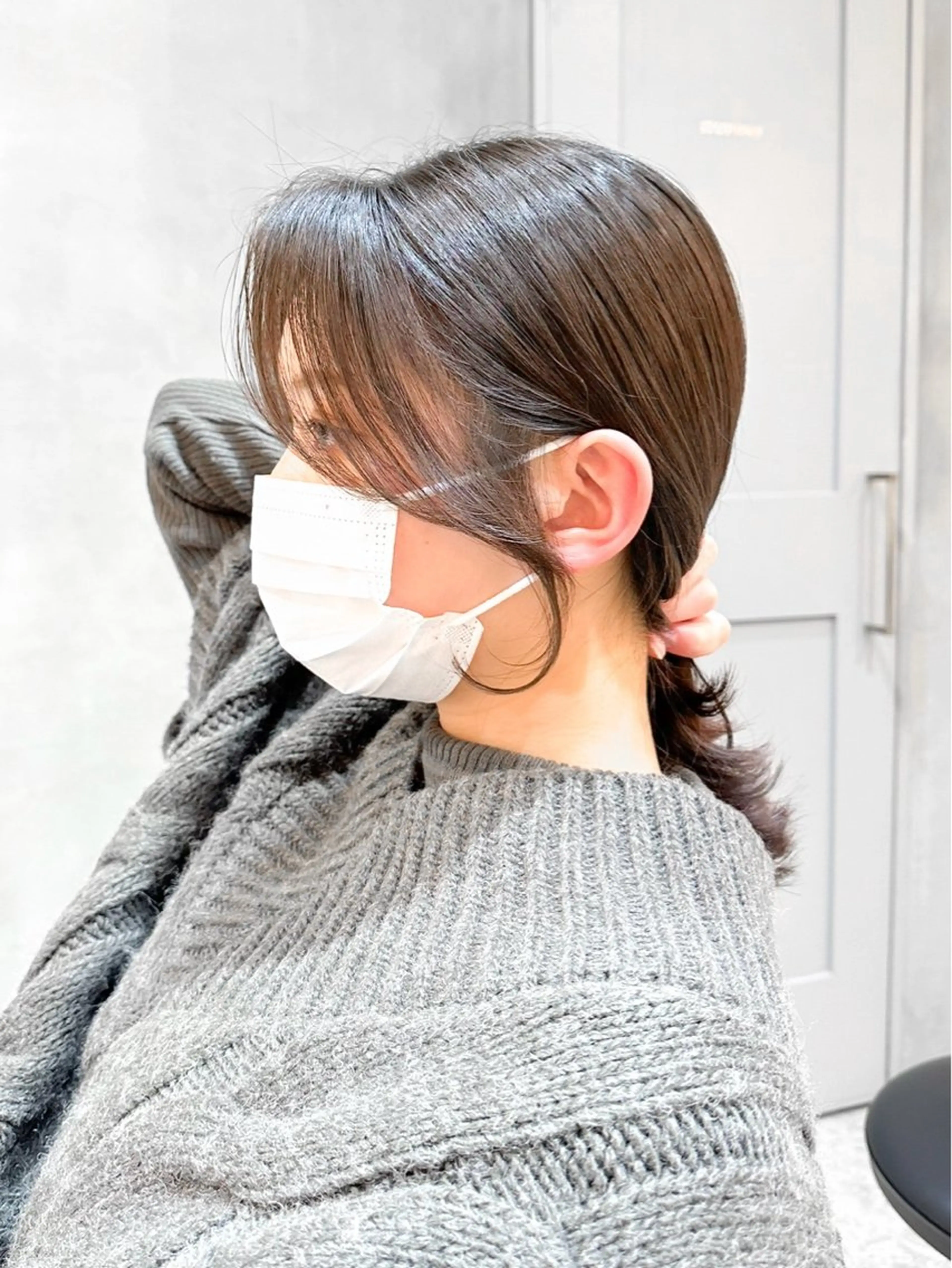 ミディアム 縮毛矯正/韓国ヘア /レイヤー🎀ミズキのヘアスタイル