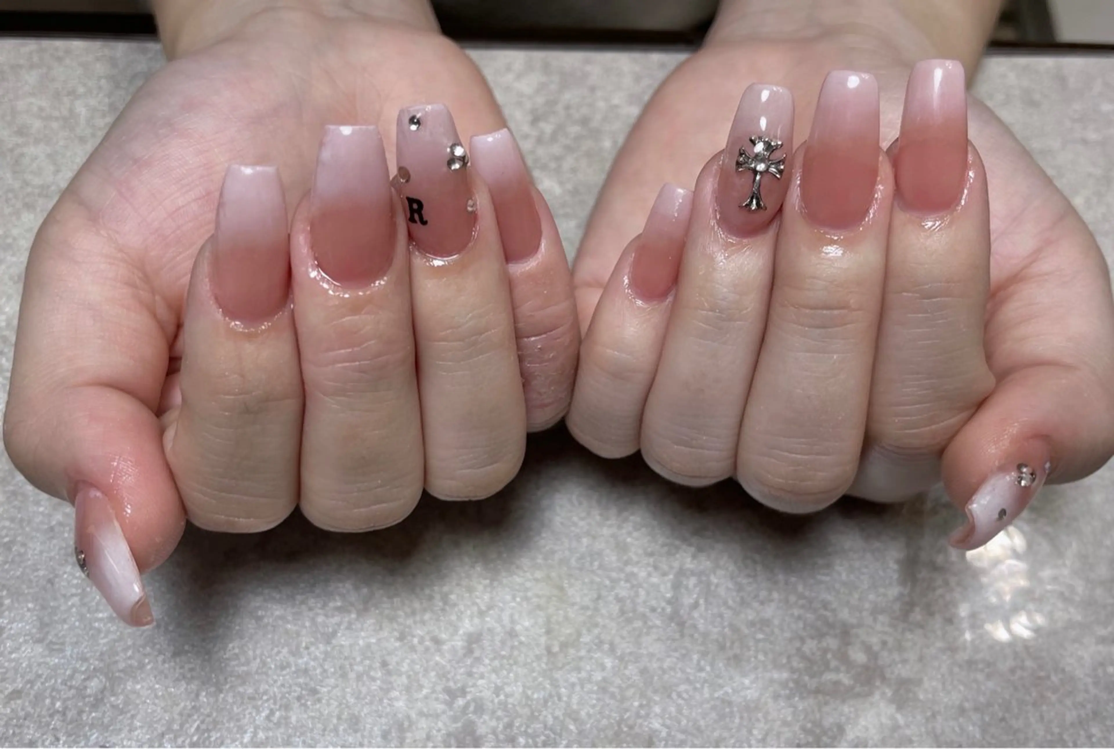 ネイル 持ち込み ネイルチップ ワンホンネイル BLANCEnail所属・BLANCnail yuuのネイルデザイン