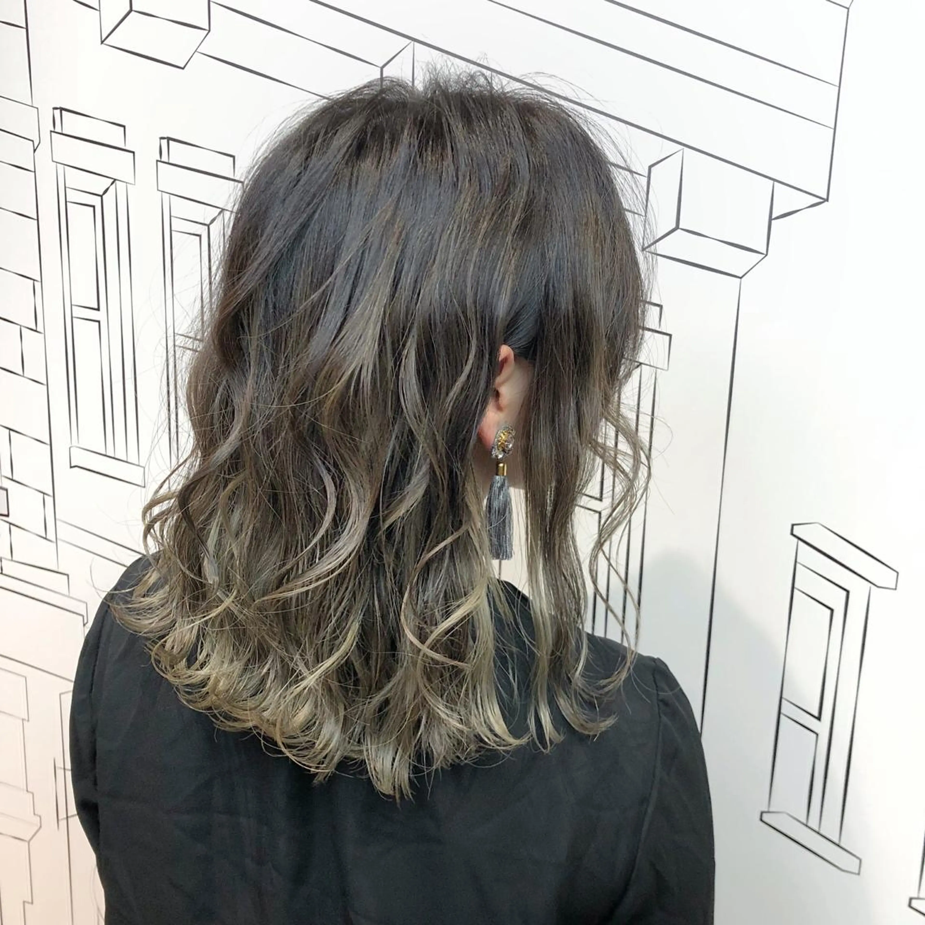 ミディアム 外国人風カラー レイヤー⭐️カラー ⭐️平川雅史のヘアスタイル