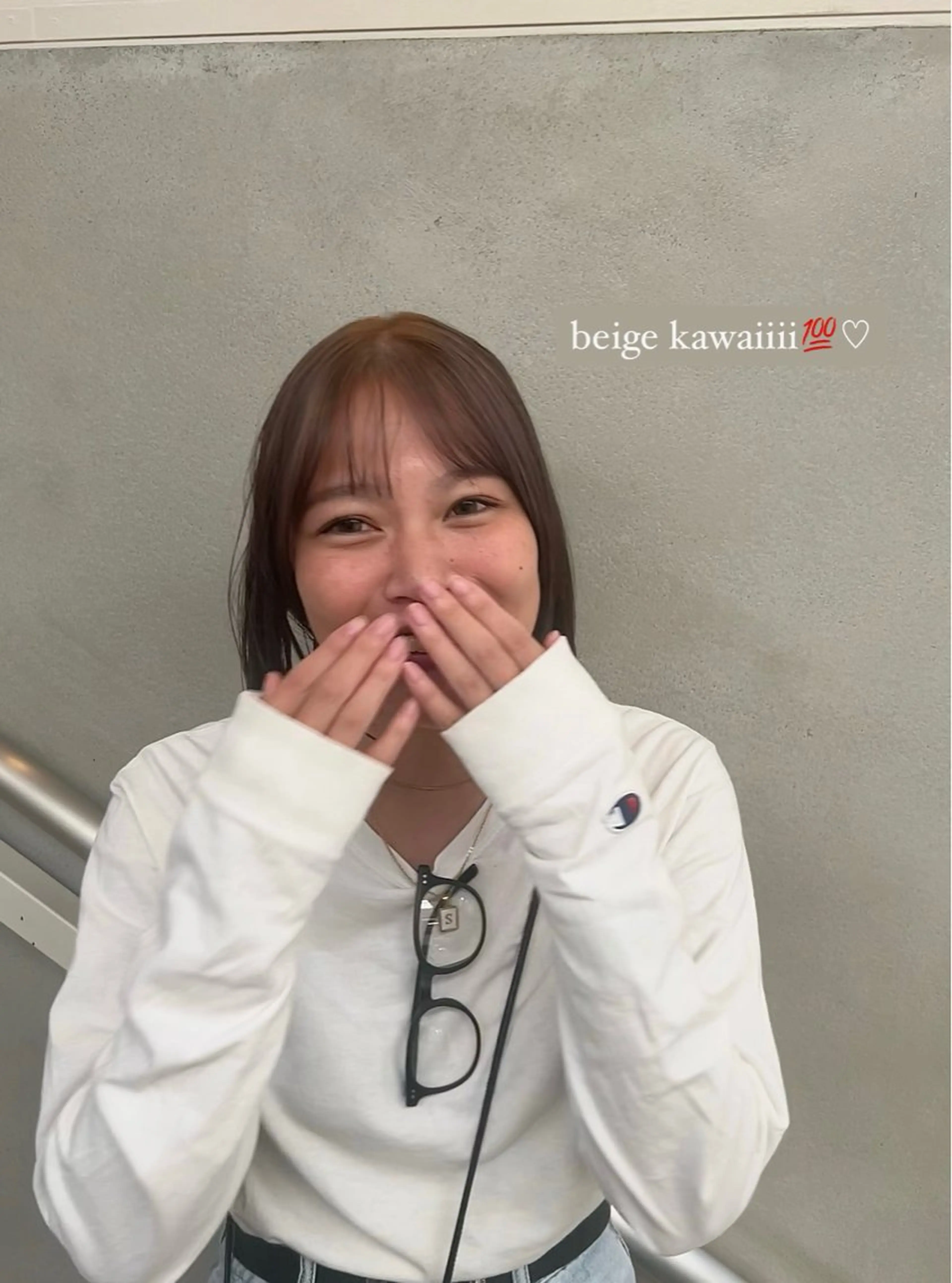 ショート カラー ベージュカラー ハイトーンカラー ハイトーンベージュ ヘアカラー 艶髪に✧ / 透明感 カラー / 冨成のヘアスタイル