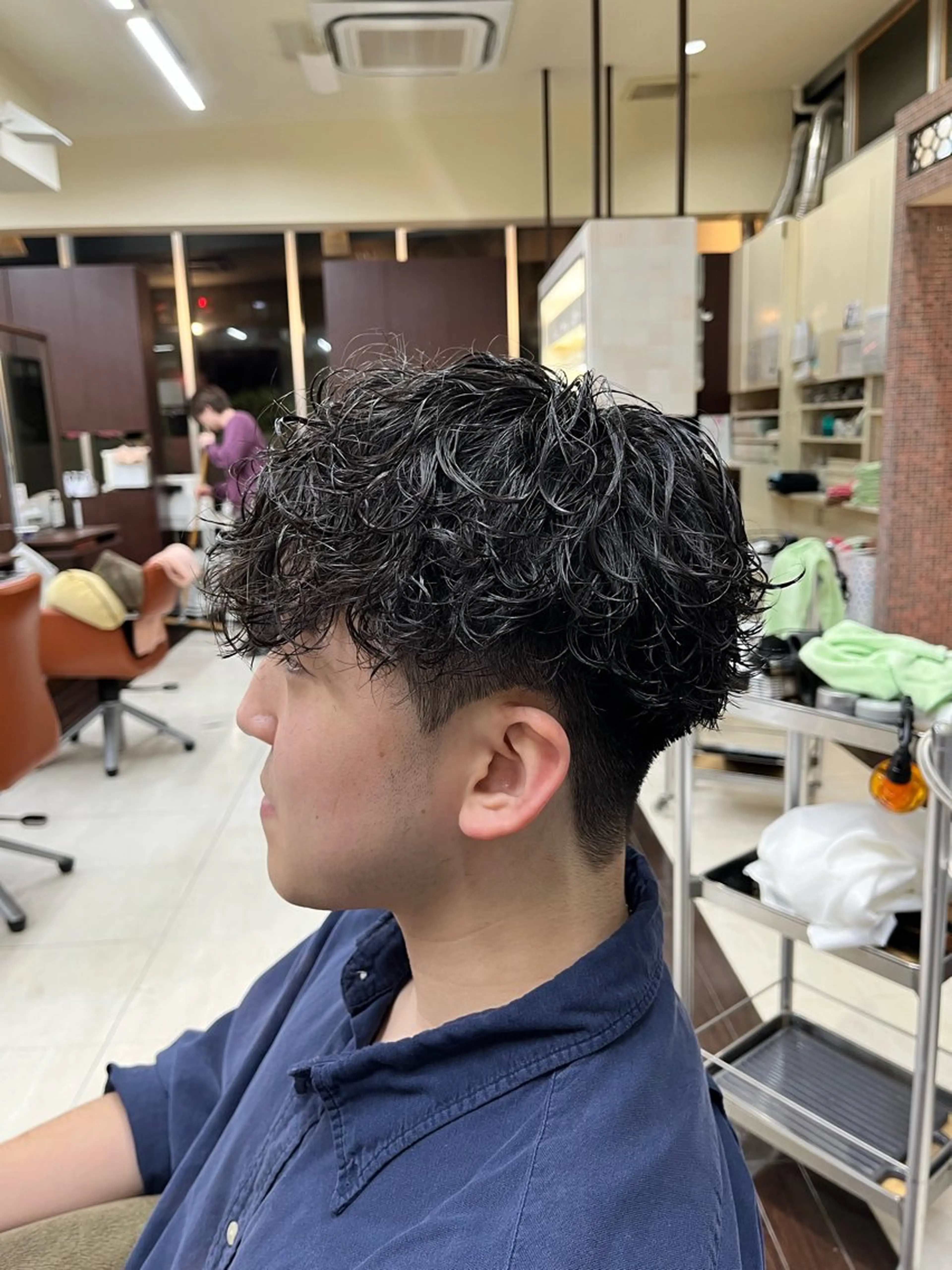 ショート パーマ メンズ メンズパーマ AROH men's cut&men's perm 船橋店所属・🧊メンズ特化🧊 高木航希のヘアスタイル