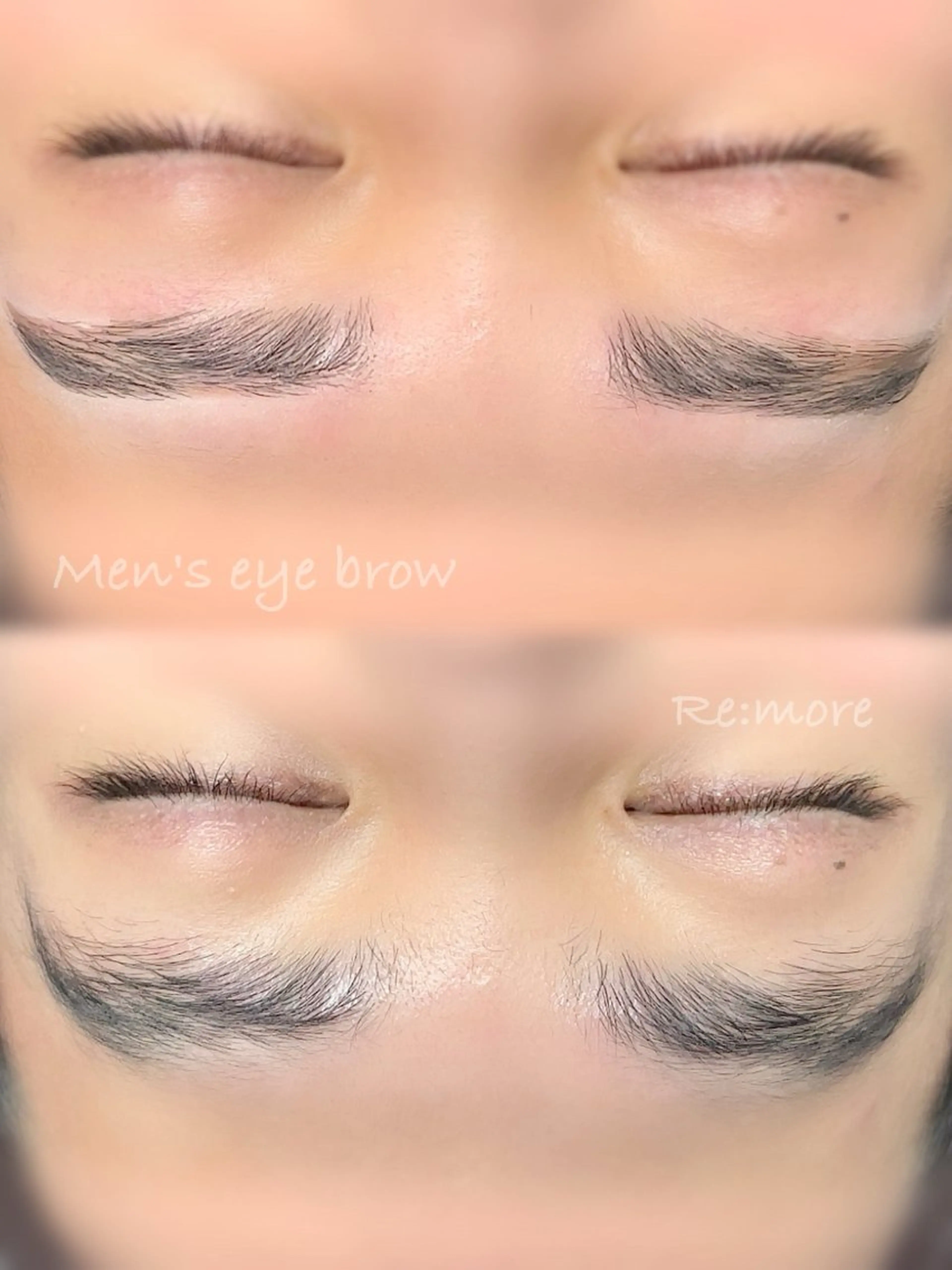 メンズ眉ワックス脱毛(カット込み)(カウンセリング込み)の写真