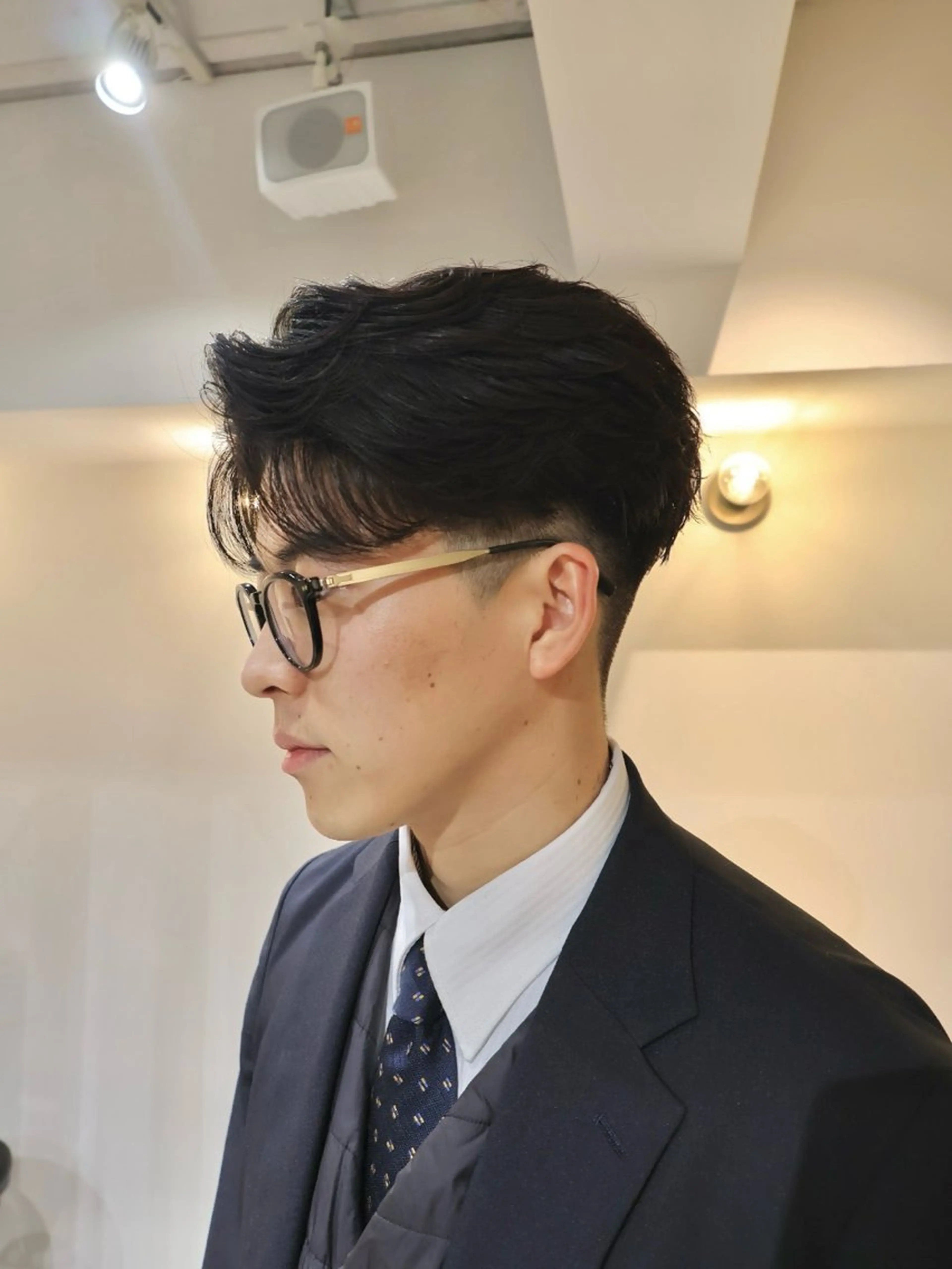 パーマ メンズ カット パーマ 心櫻/メンズパーマ/ ニュアンス/フェザーのヘアスタイル