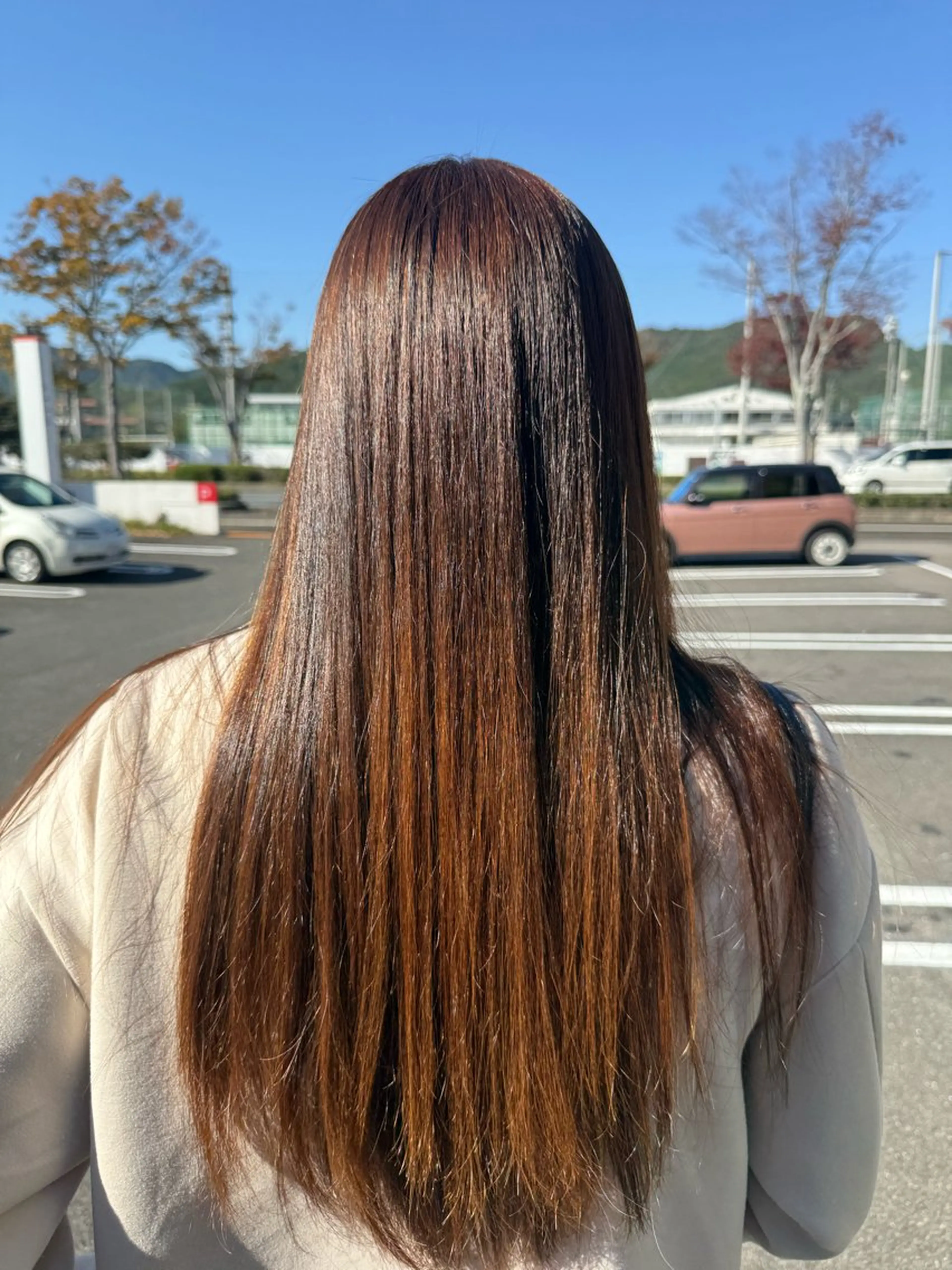 ロング 縮毛矯正 縮毛矯正 作長 晃希のヘアスタイル