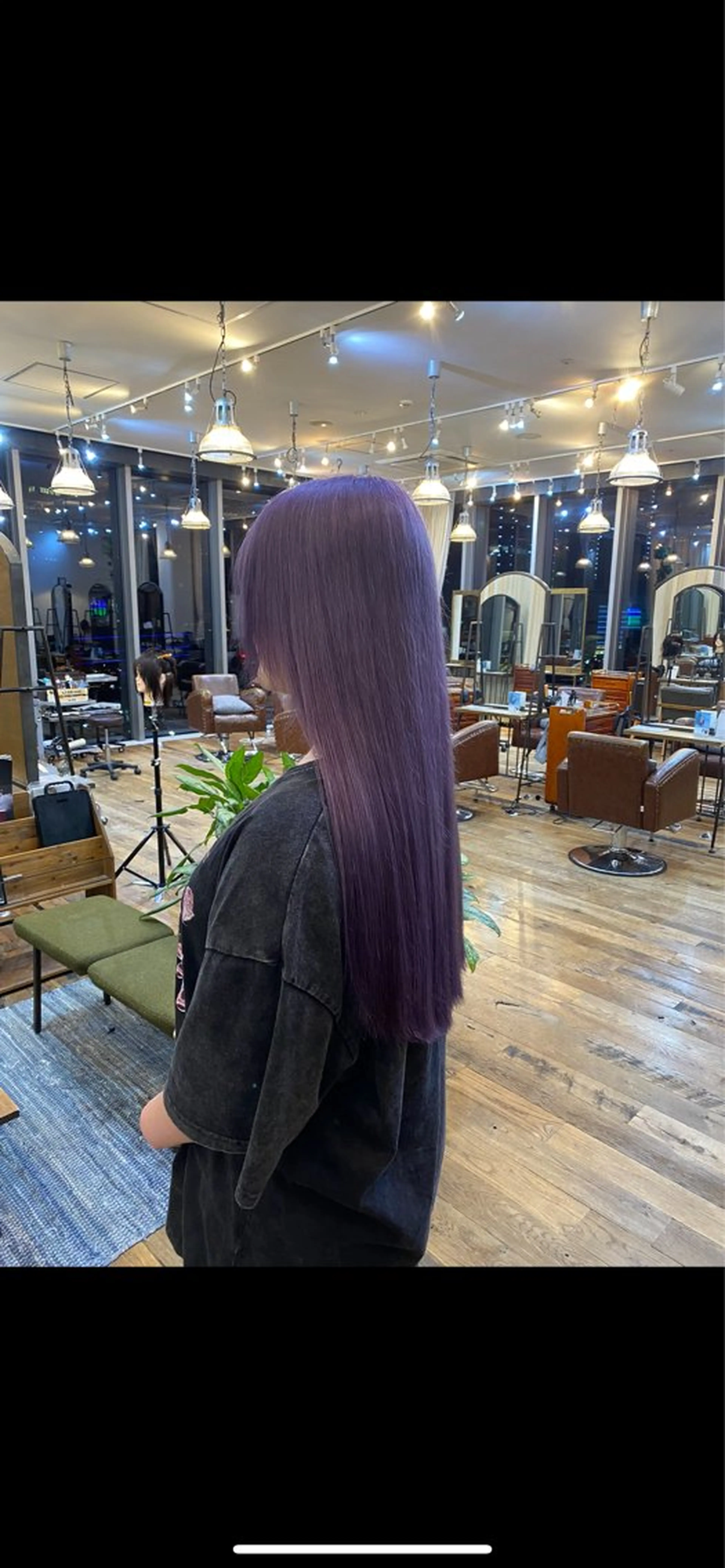 ロング アッシュ ピンクブラウン Belle銀座並木通り店所属・井手草一朗/ パーマ/ハイライト◎のヘアスタイル