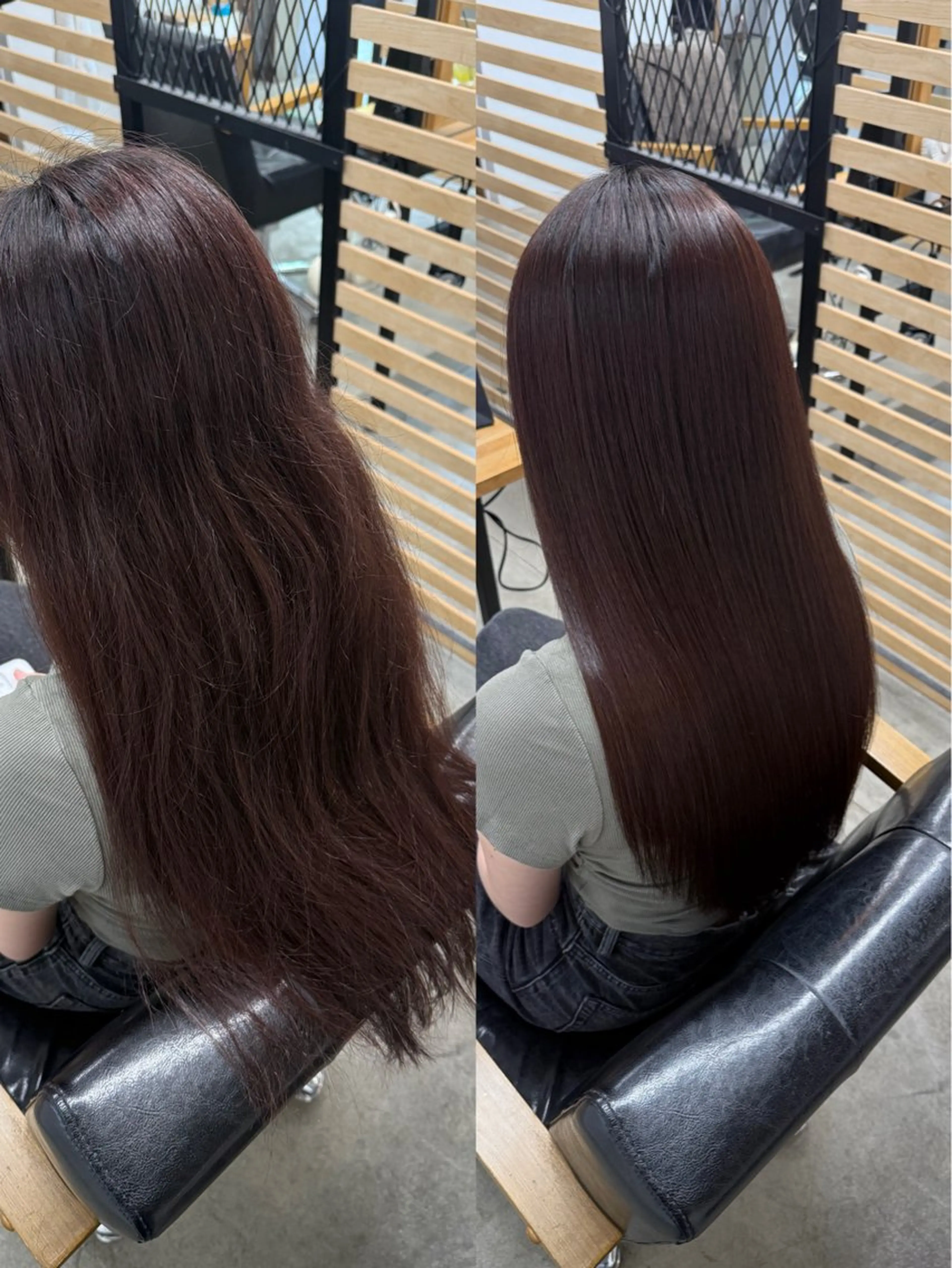 ロング カット ヘアカラー 縮毛矯正 トリートメント ひろし/髪質改善/ 縮毛矯正/上品✨のヘアスタイル