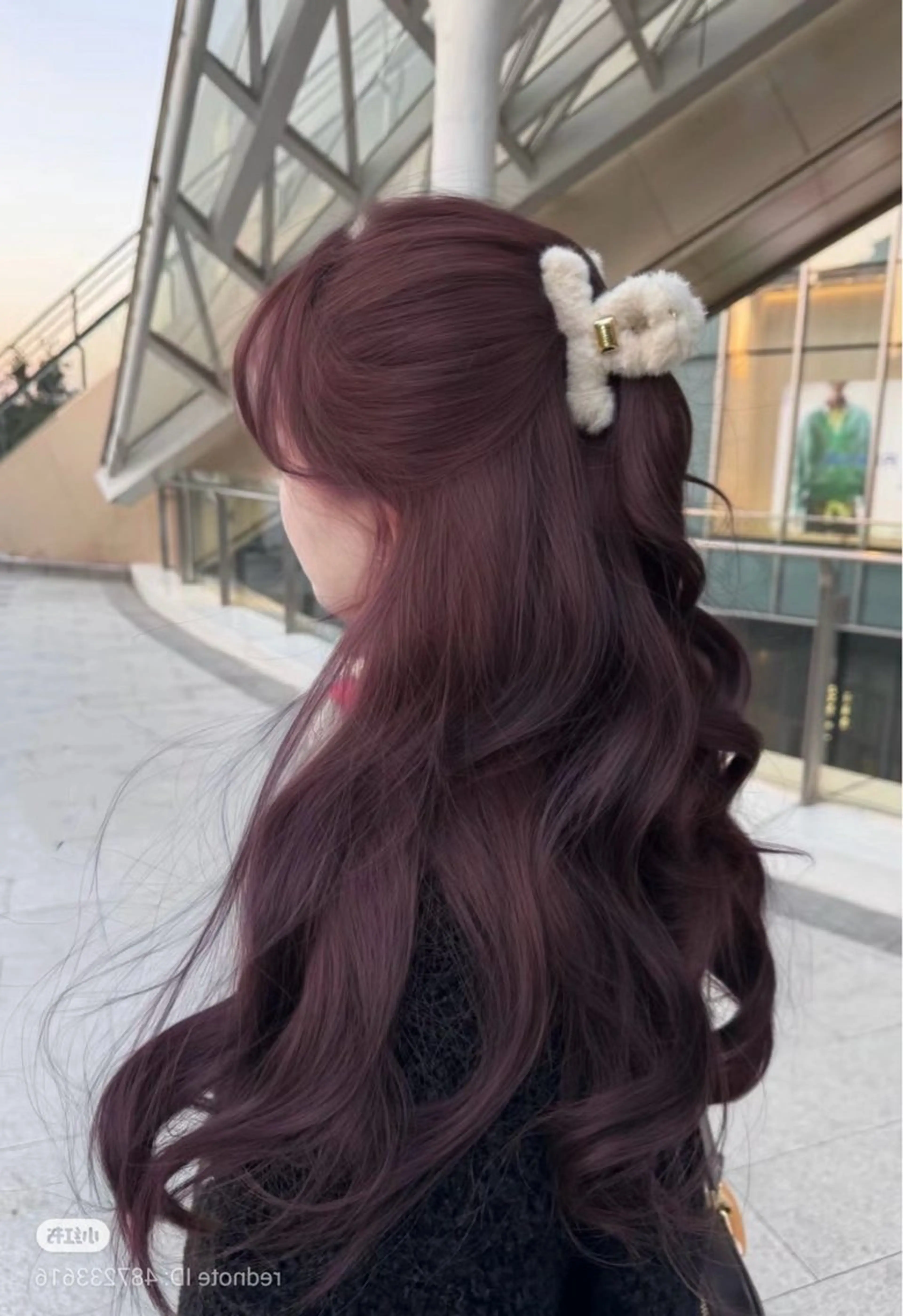 『🍒❤️特別価格🍎❤️』ブリーチなしダブルカラー+カット+髪質改善トリートメント+コテ巻きorストレートお仕上げの写真