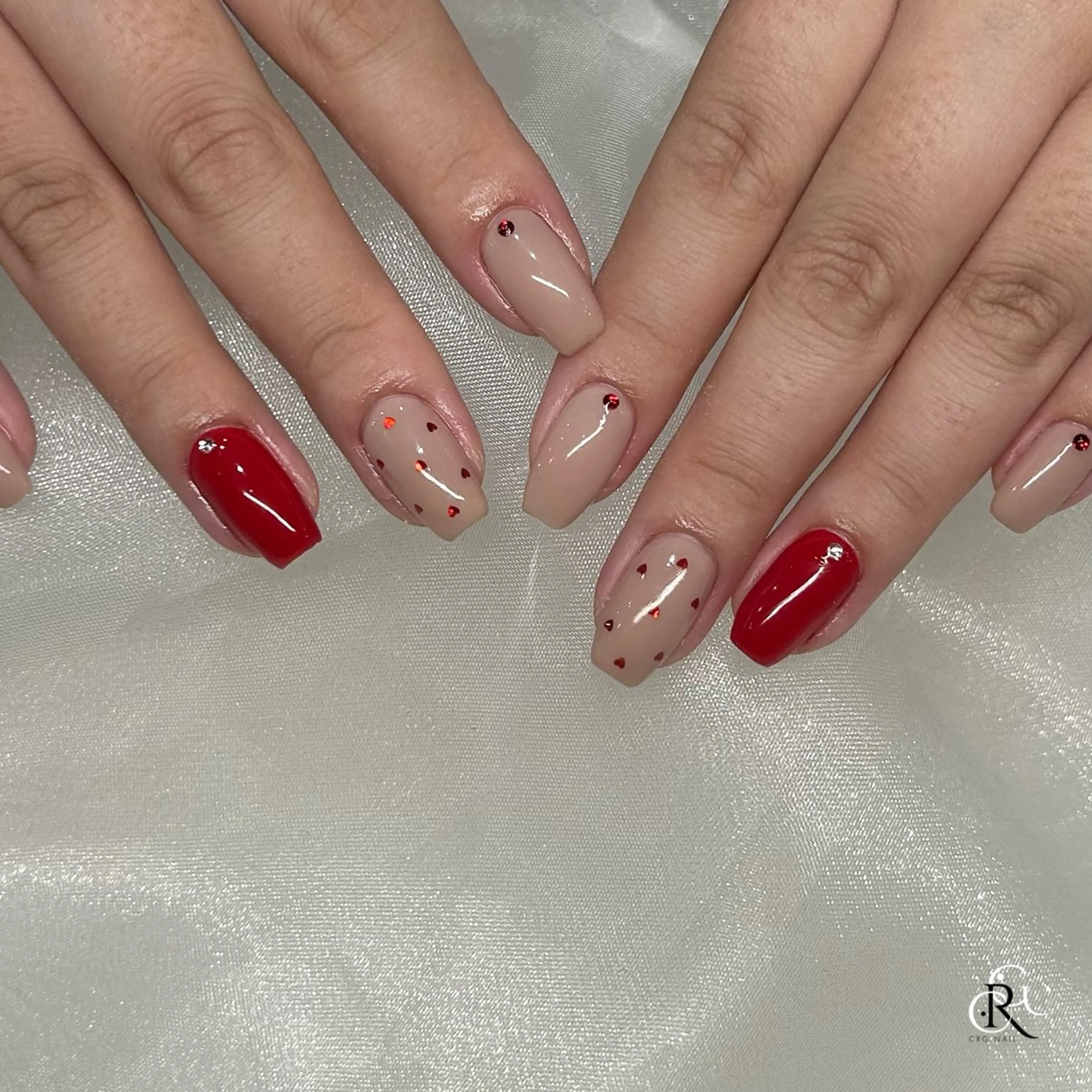 ショート ハンドネイル CRGNAIL RENAのネイルデザイン