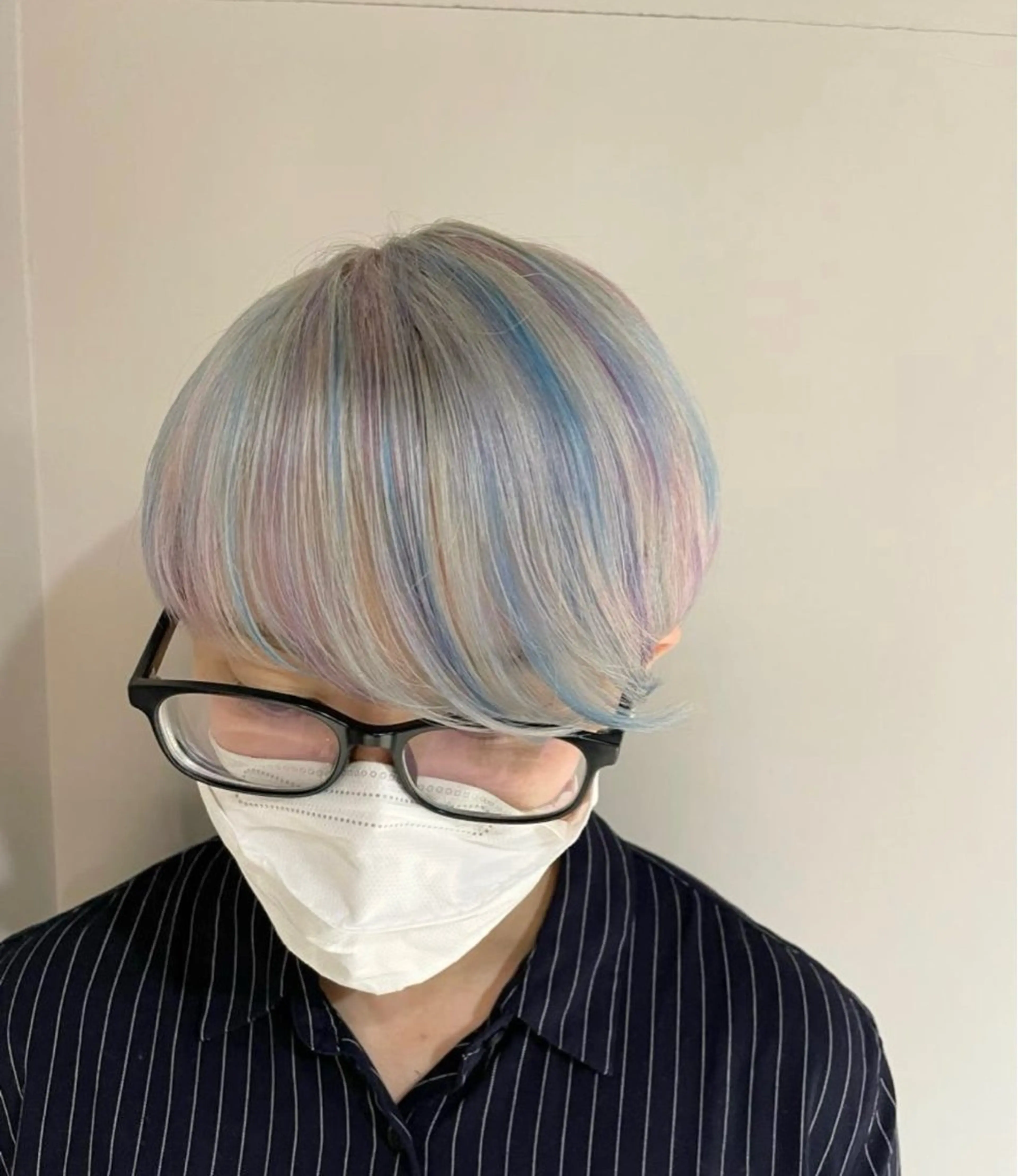 ショート カラー ダブルカラー ブリーチ👩‍🦳/ ‪✂︎MANAMIのヘアスタイル