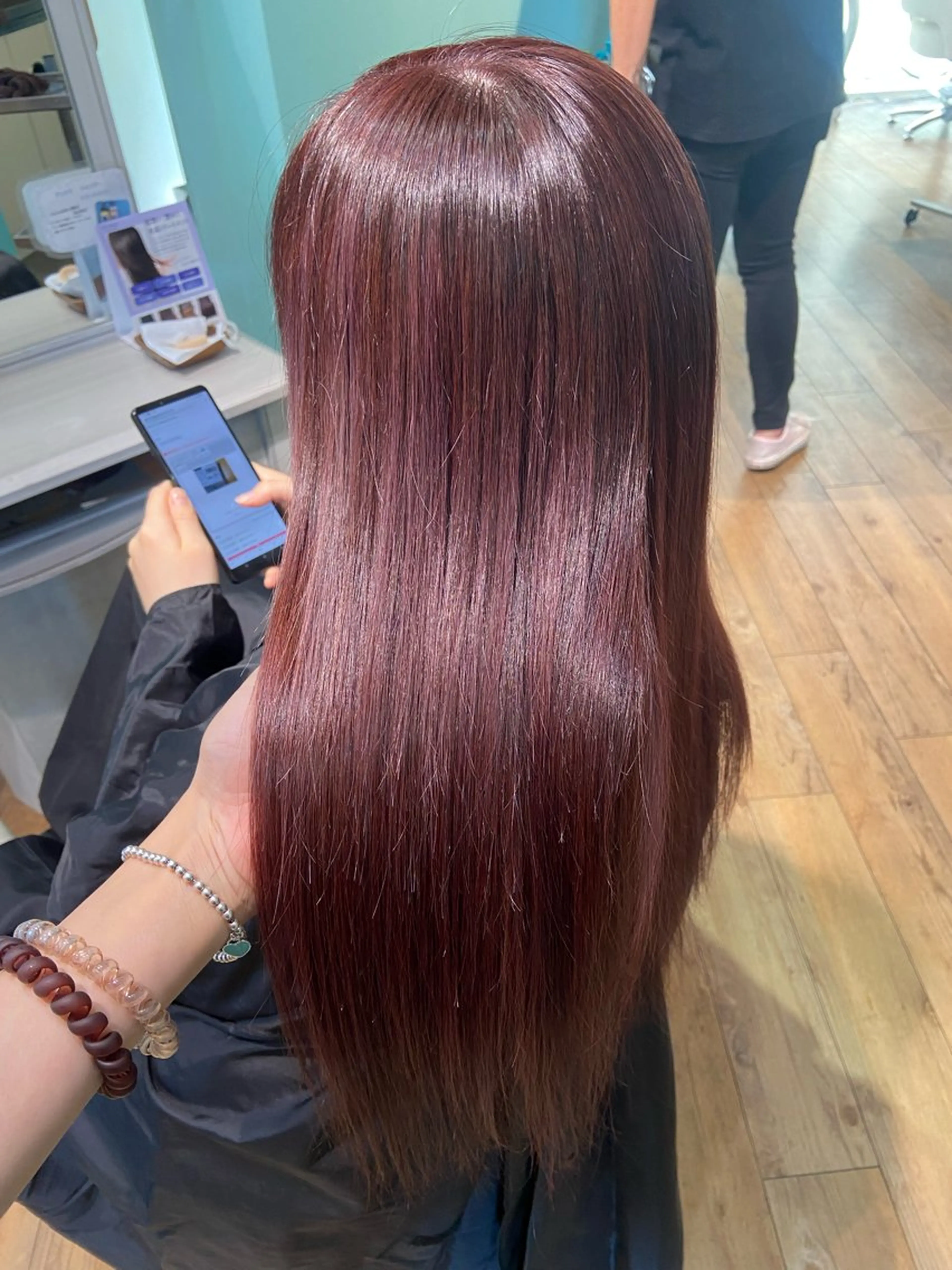 ロング カラー ヘアカラー トリートメント 🧸プルエクステ❤︎ ネイルKAO🧸のヘアスタイル