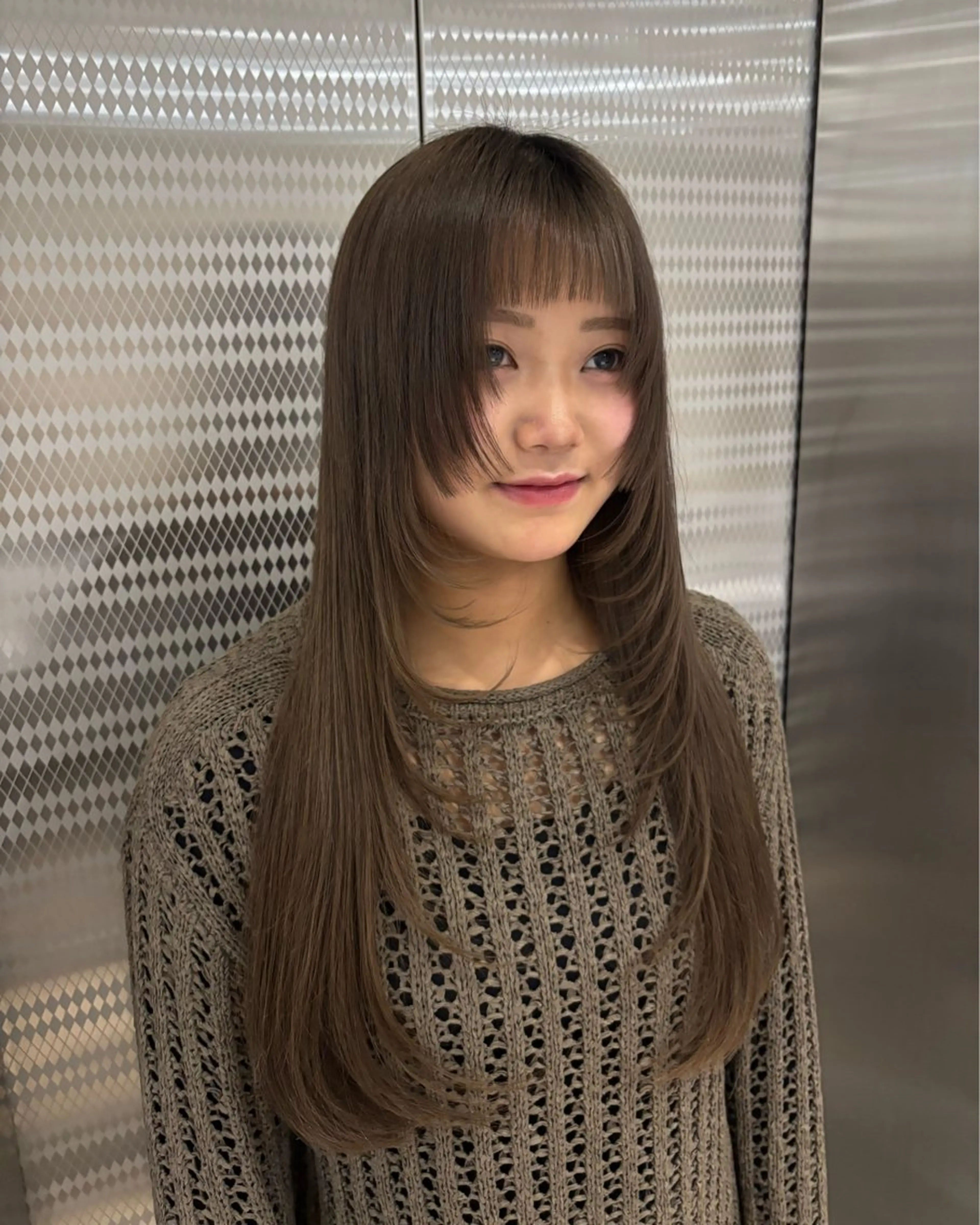 ロング カラー ブリーチ 透明感カラー 顔周りカット レイヤーカット トリートメント カット ヘアカラー トリートメント CHAINON×FeM#所属・名駅/sHiHo/透 明感カラー✨🎀/のヘアスタイル