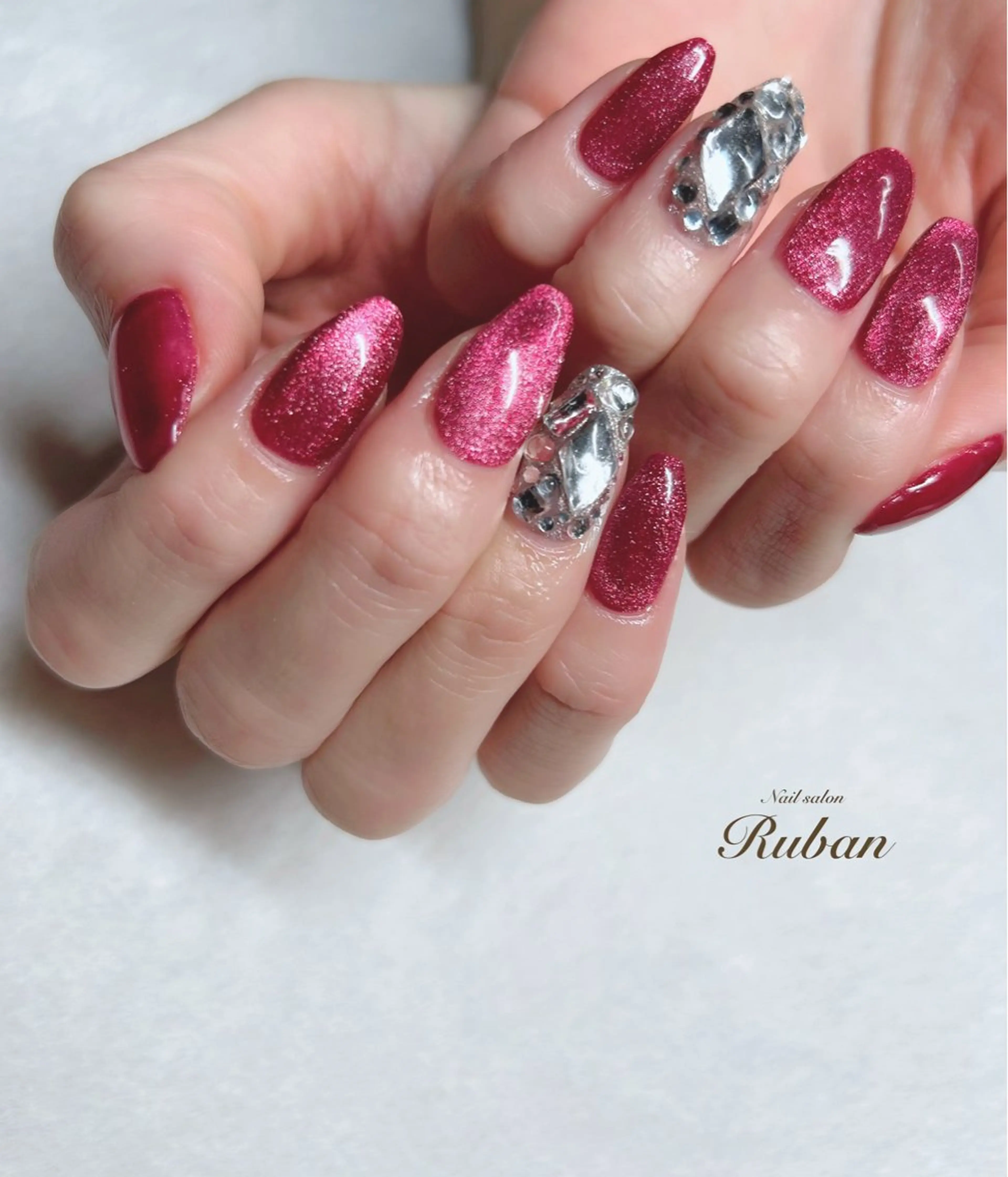 ネイル アートネイル マグネットネイル Nail salon Ruban所属・Nail salon Rubanのネイルデザイン