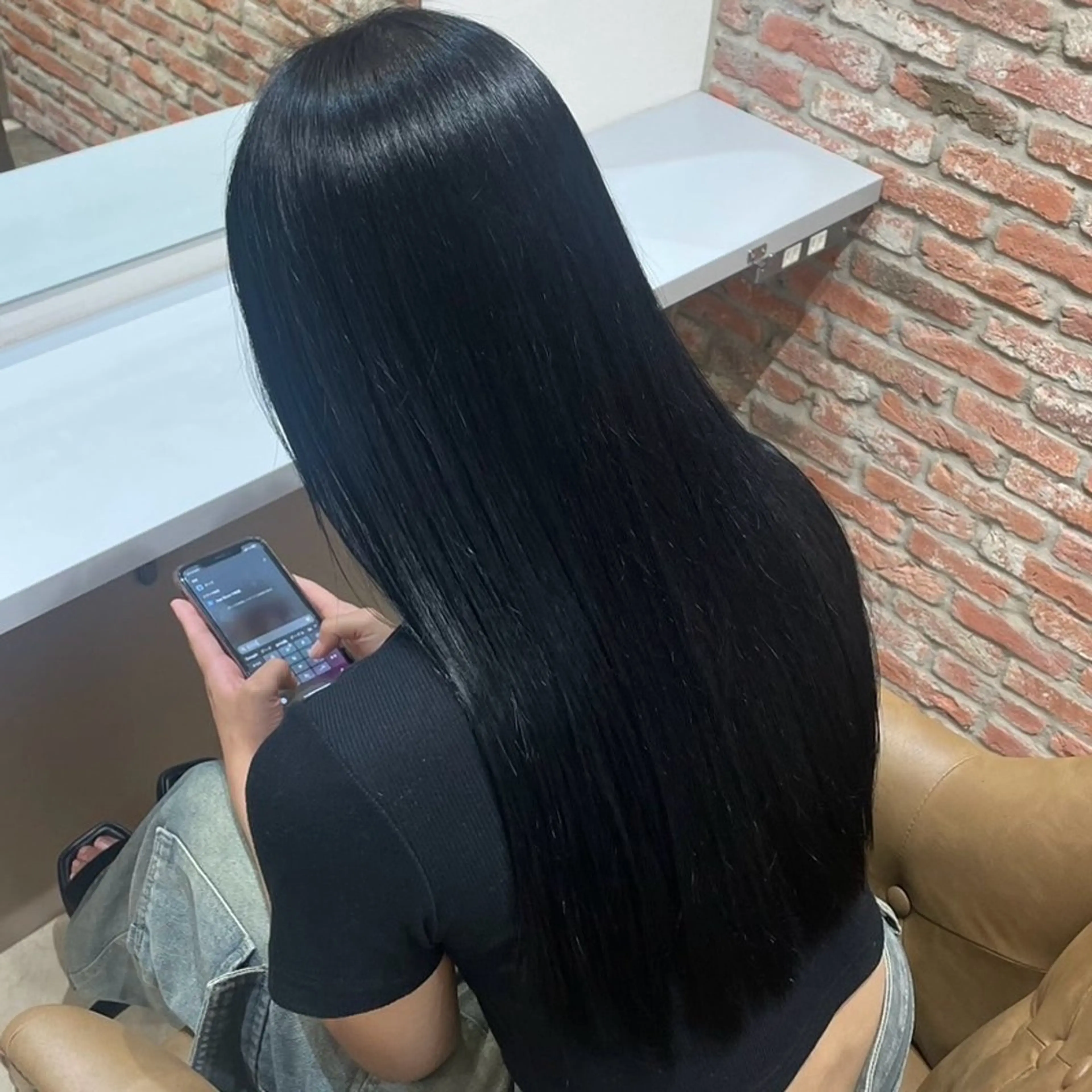 ロング カラー 山﨑 千尋のヘアスタイル