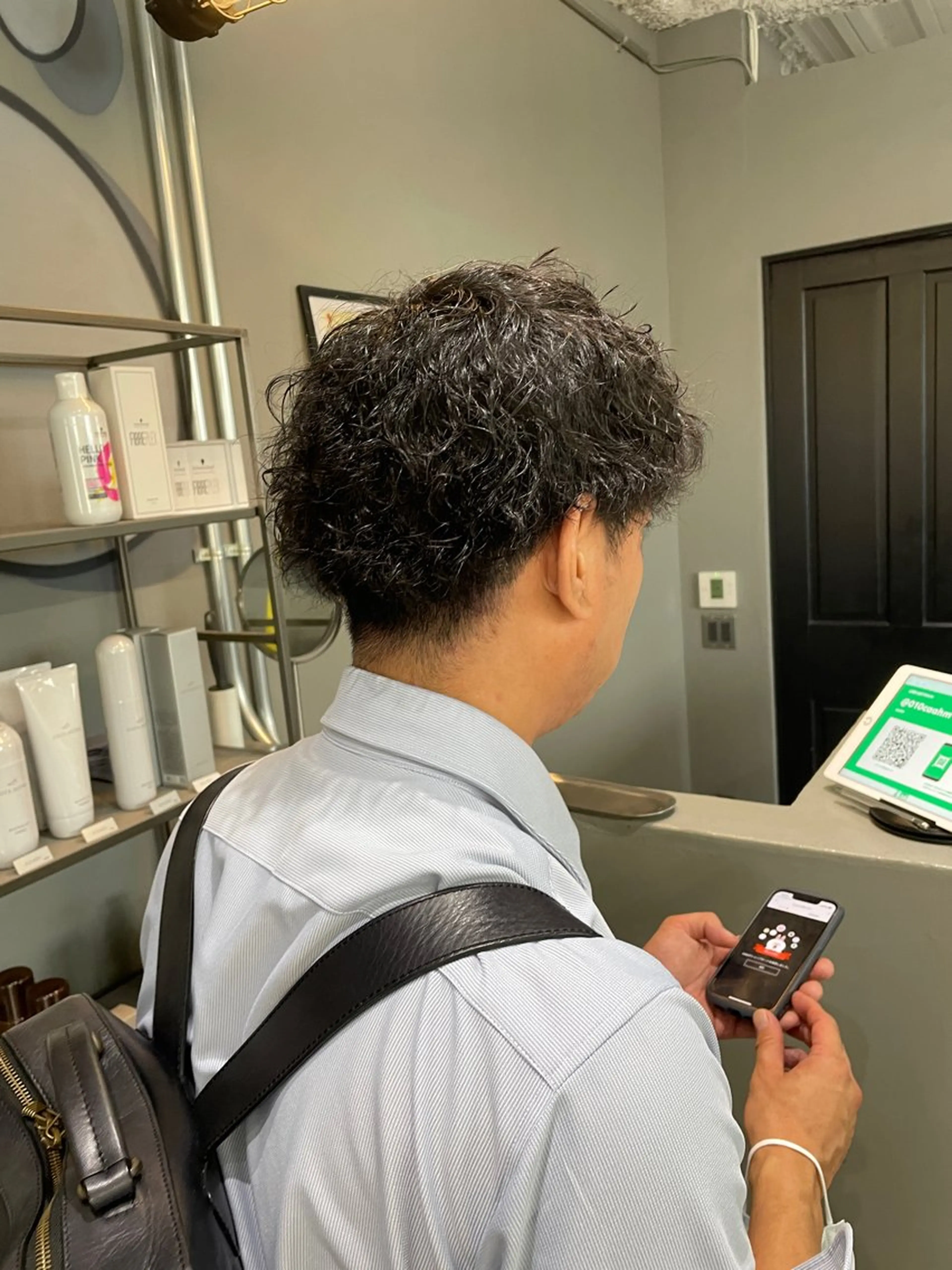 ショート パーマ メンズ カット パーマ メンズ専門サロン wokeのヘアスタイル