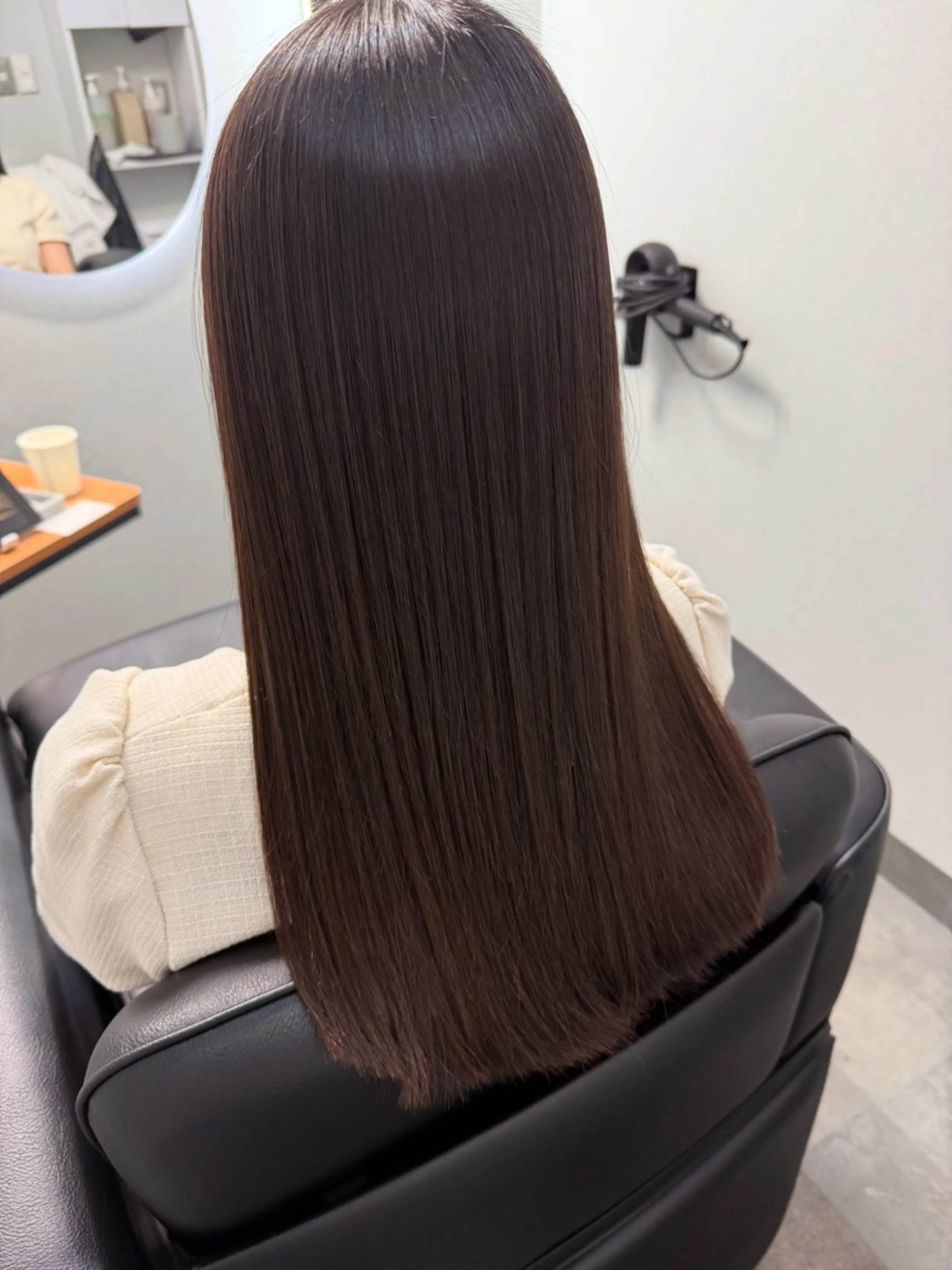 ロング カラー カット ヘアカラー トリートメント 高橋 葵のヘアスタイル