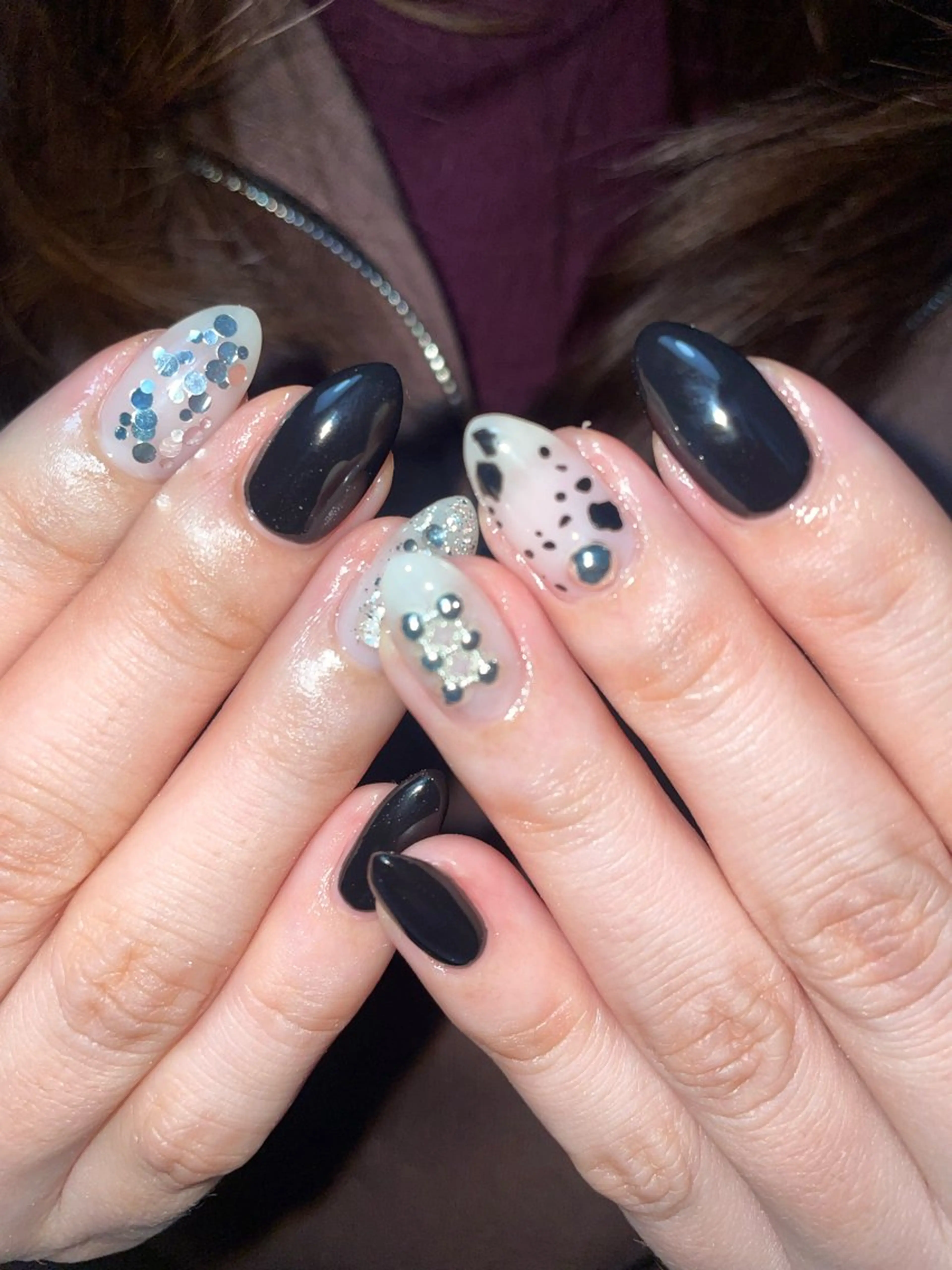 ネイル 大理石ネイル(マーブル) ニュアンスネイル シンプルネイル ハンドネイル miinail miyuuのネイルデザイン