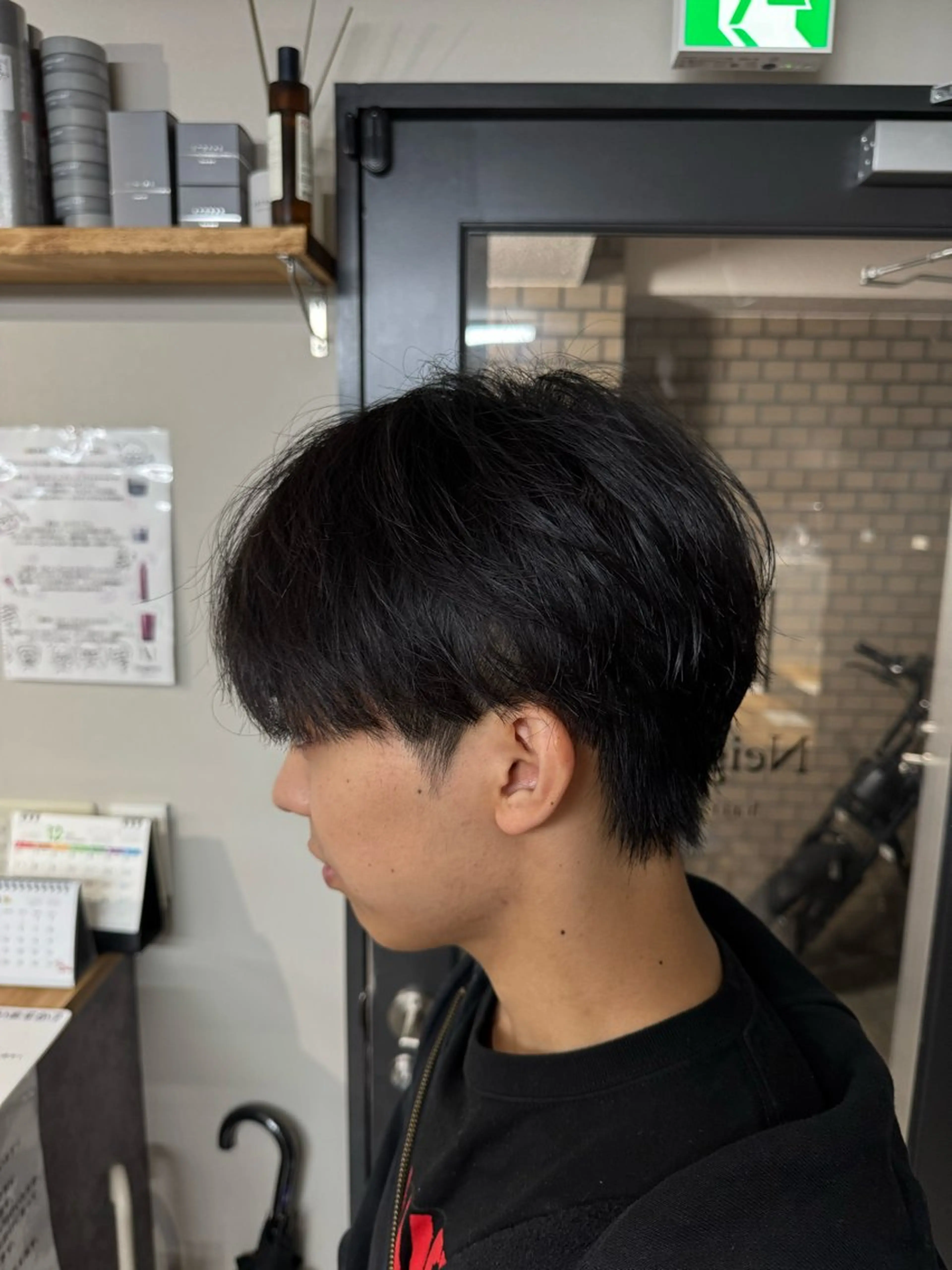 メンズ マッシュ シースルーマッシュ カット 立川韓国ヘア🇰🇷 ダウンパーマ安井鴻輝のヘアスタイル