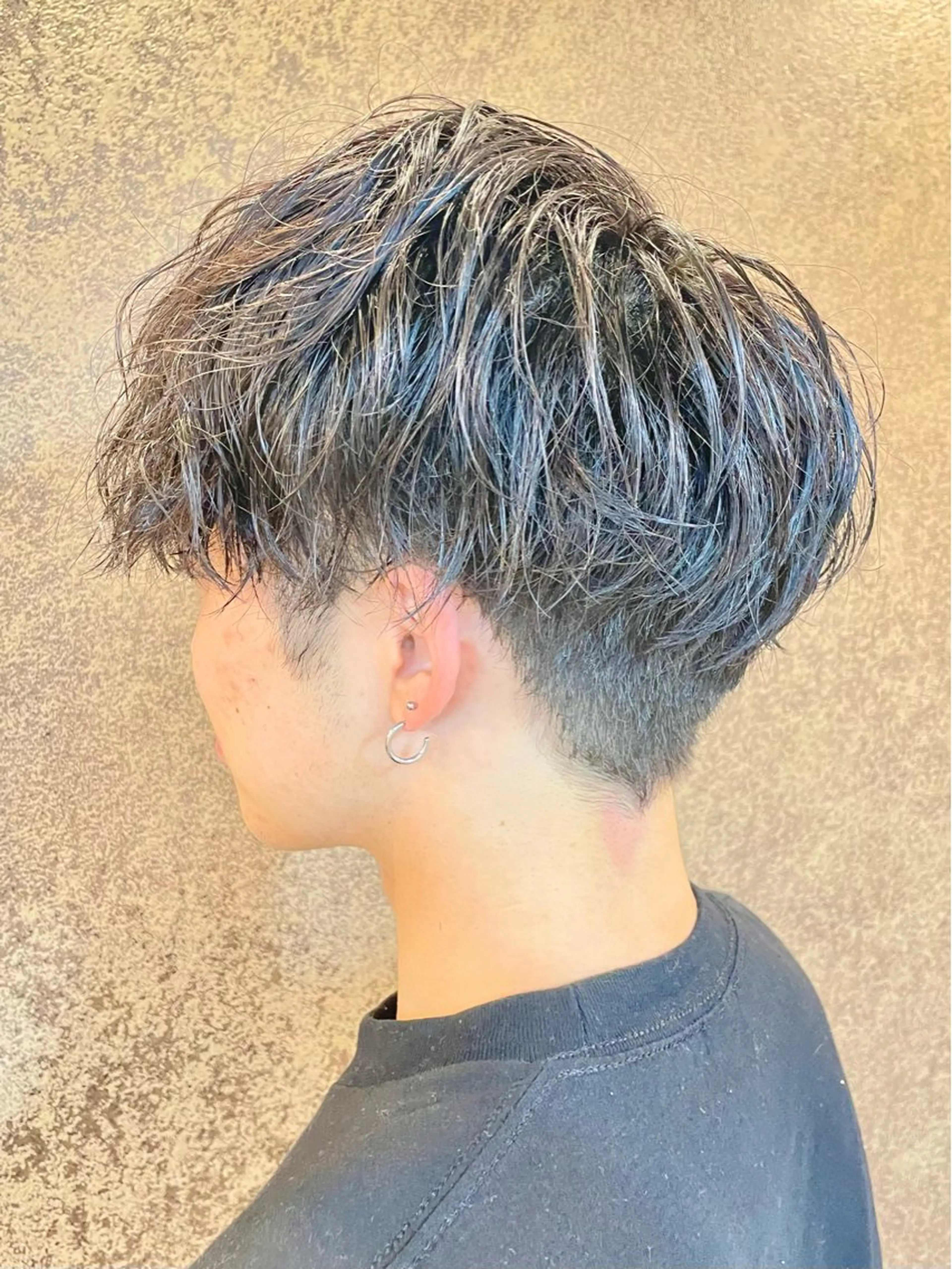 ショート パーマ メンズパーマ特化 カバヤマ　リョウのヘアスタイル