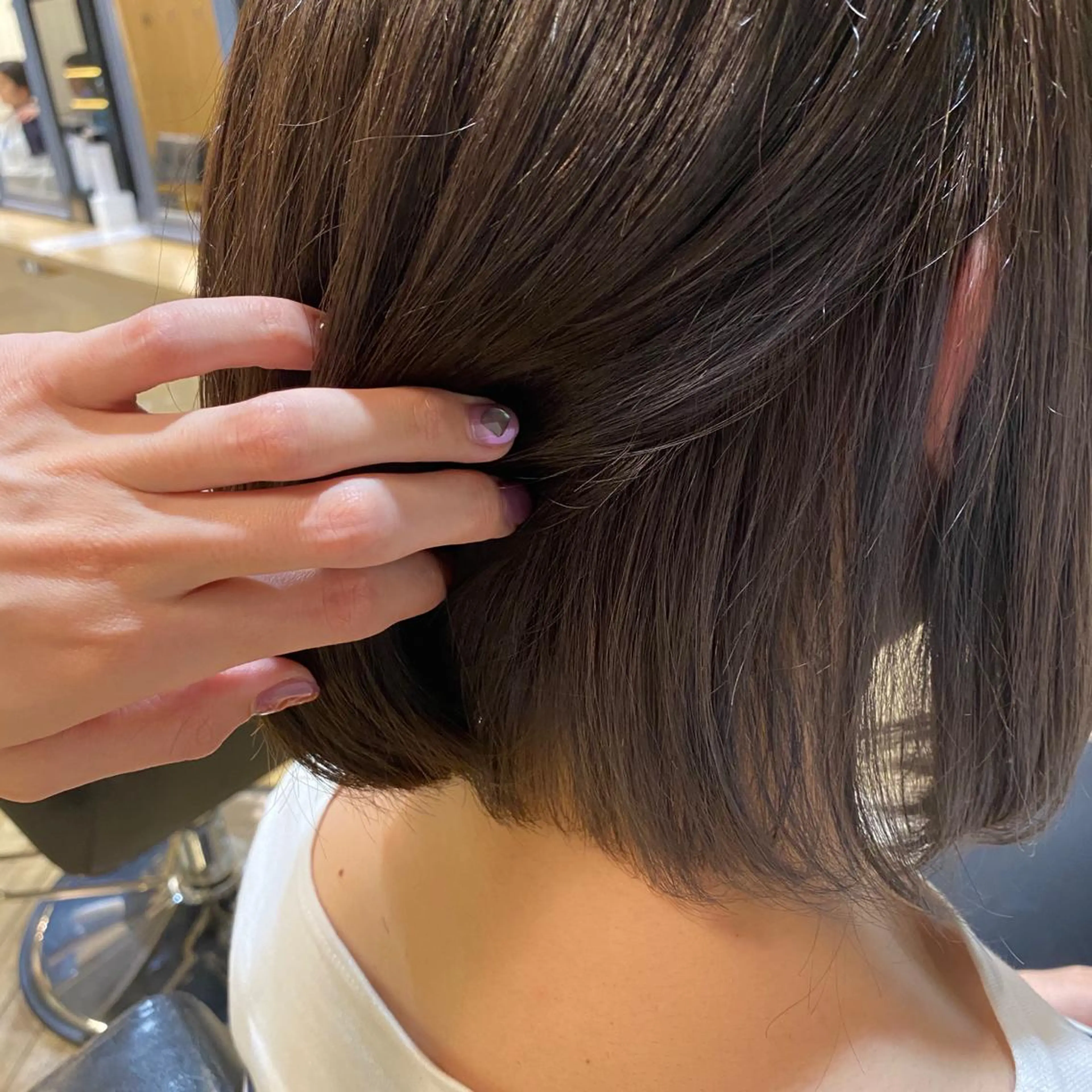 ショート カラー 艶カラー/韓国顔周り 🎀mamiのヘアスタイル