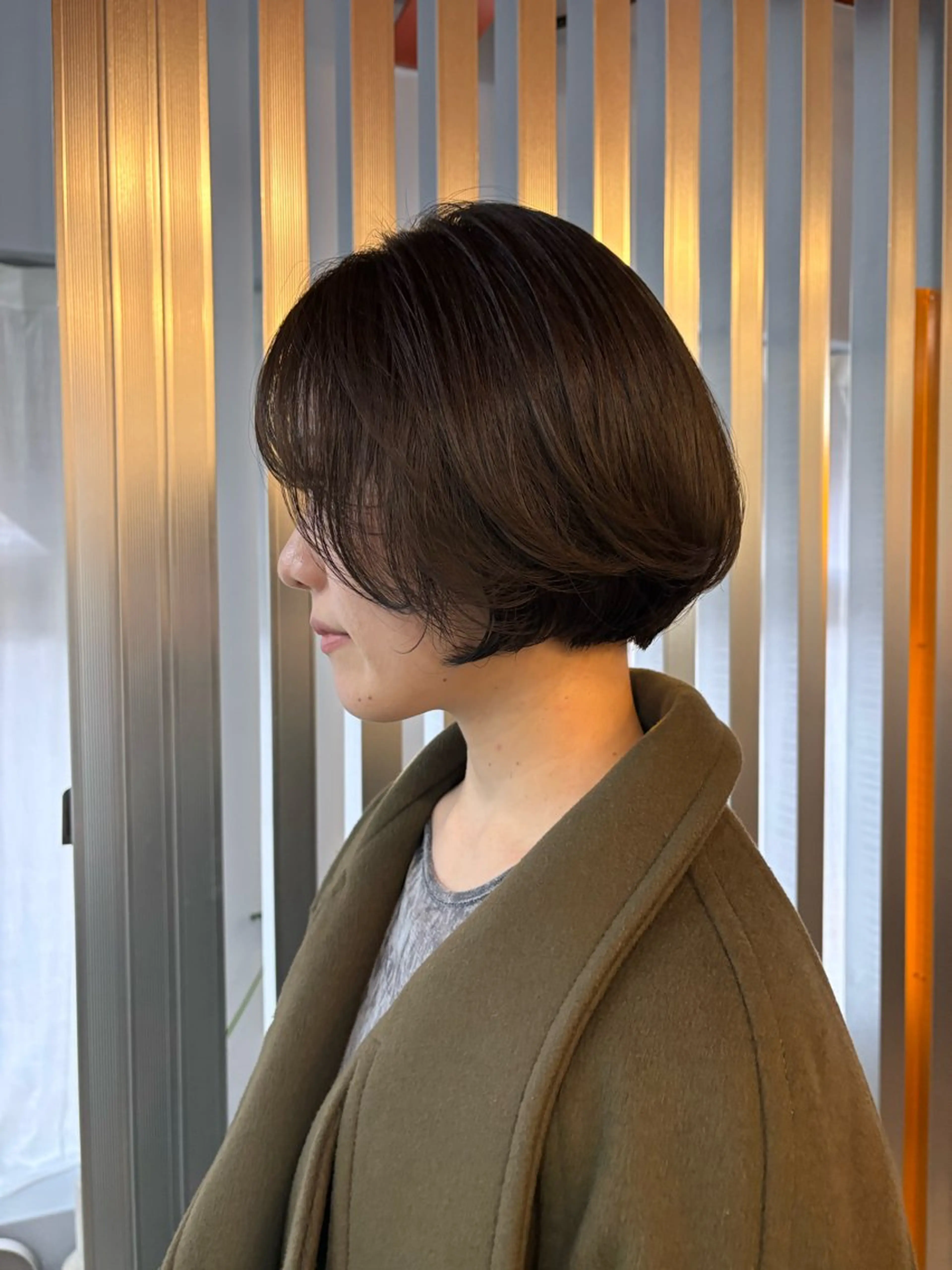 ショート 顔周りカット レイヤーカット カット パーマ 浦野 未来のヘアスタイル