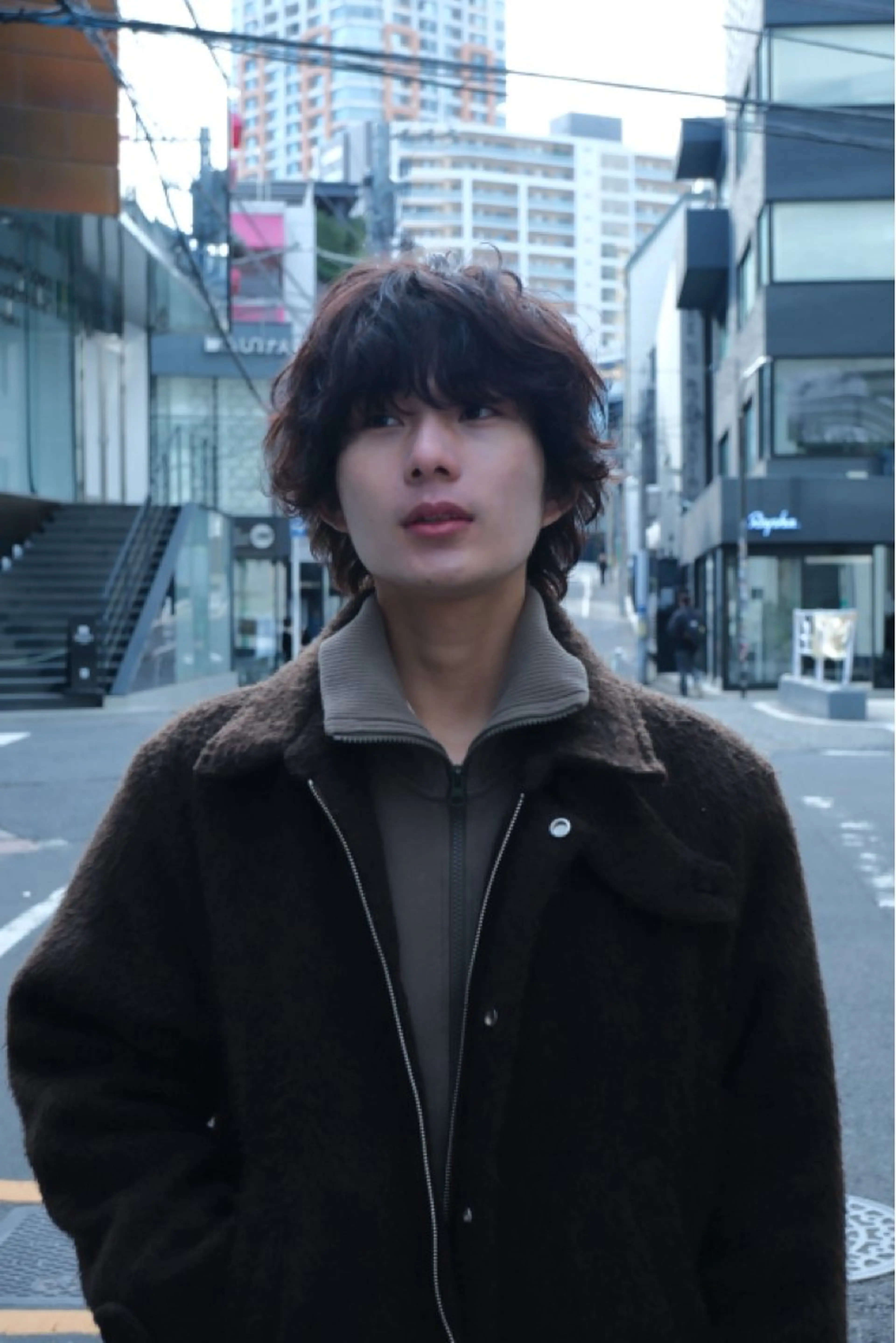 ミディアム パーマ メンズ カット パーマ December/jingumae所属・メンズパーマ 特化うえちりくのヘアスタイル