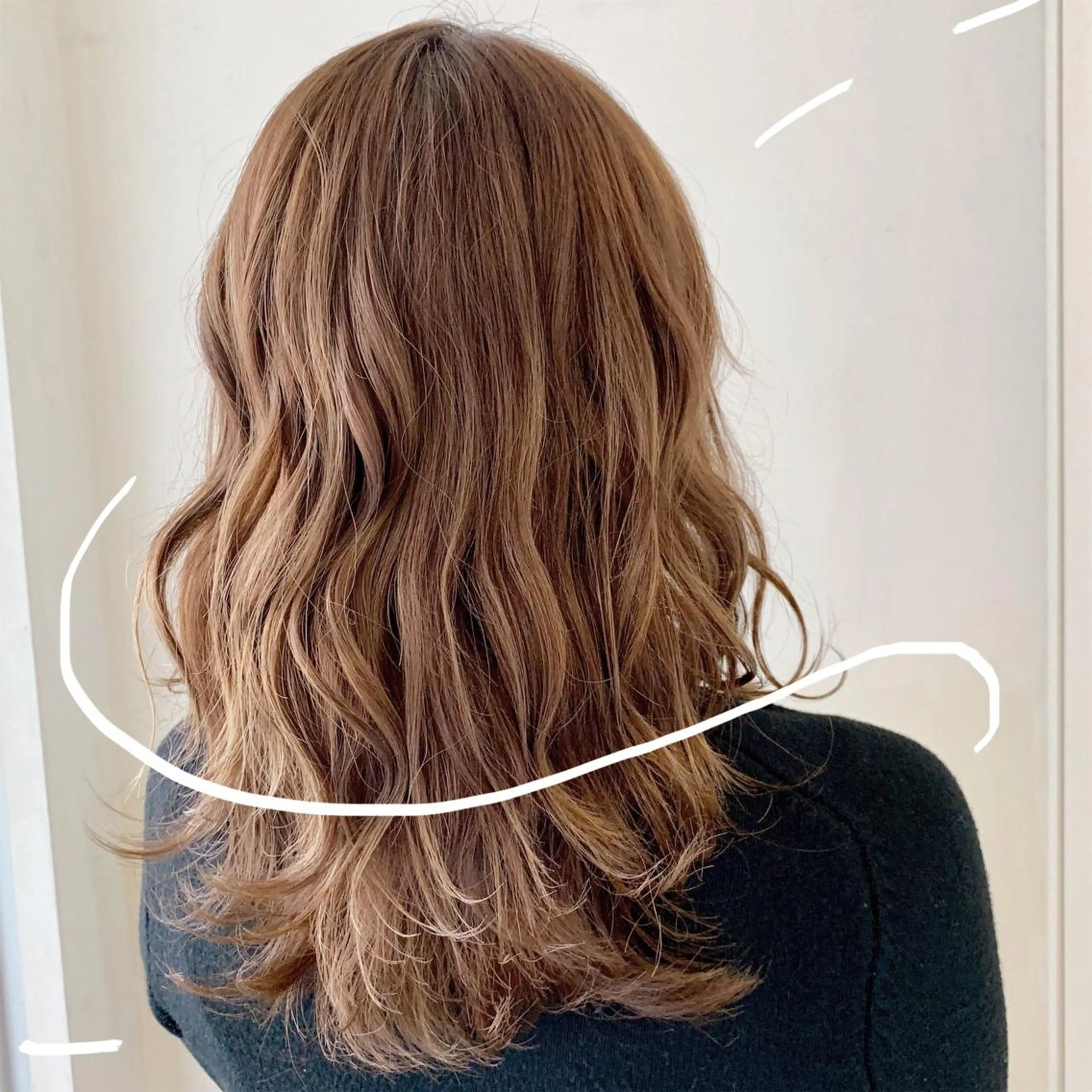 ロング カラー fiio brow 大阪西梅田北新地店所属・イノウエ ミキのマツエク・マツパデザイン