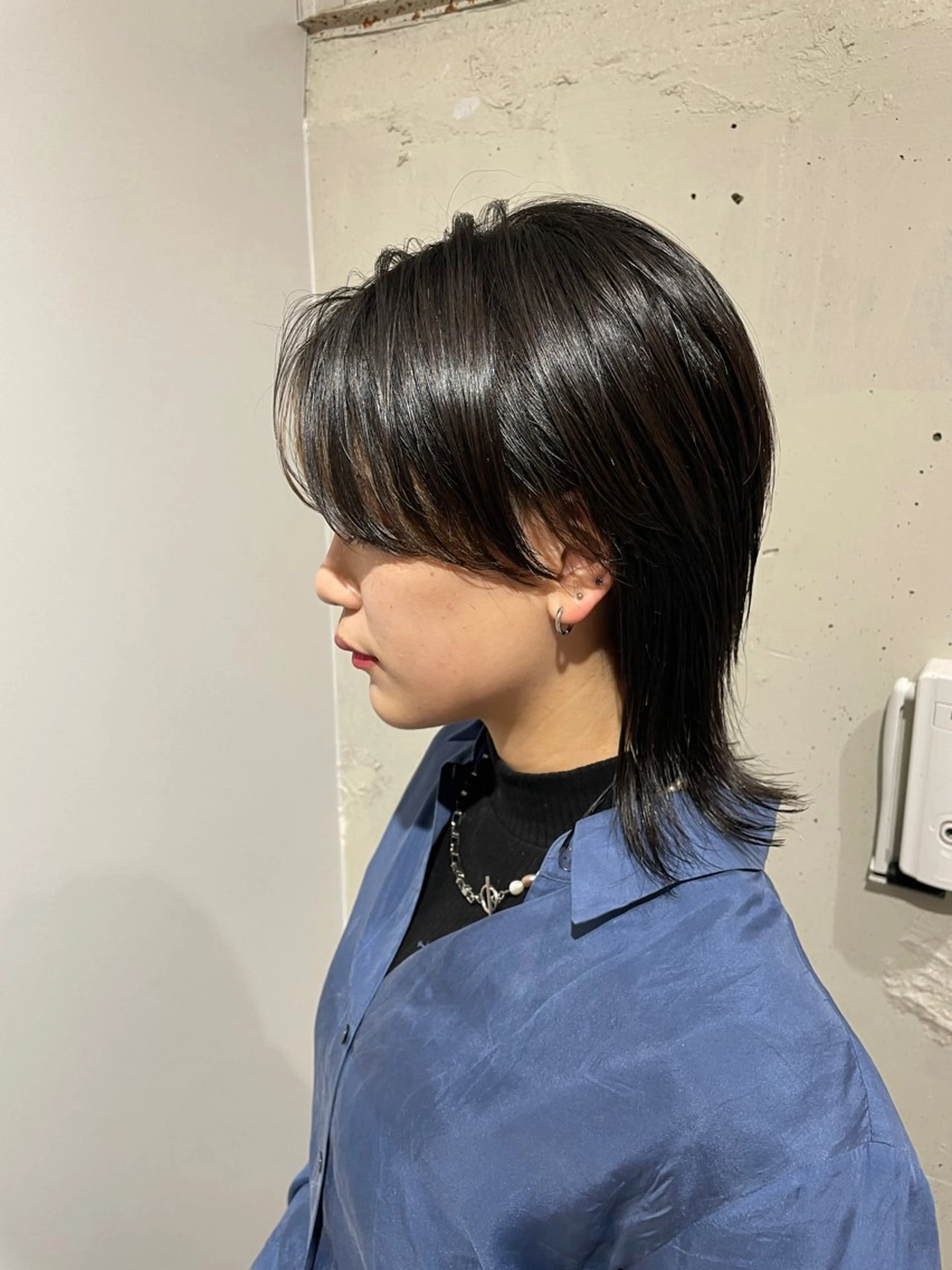 ショート くびれヘア 韓国風ヘア ウルフカット カット ショート 嶋津祥希のヘアスタイル