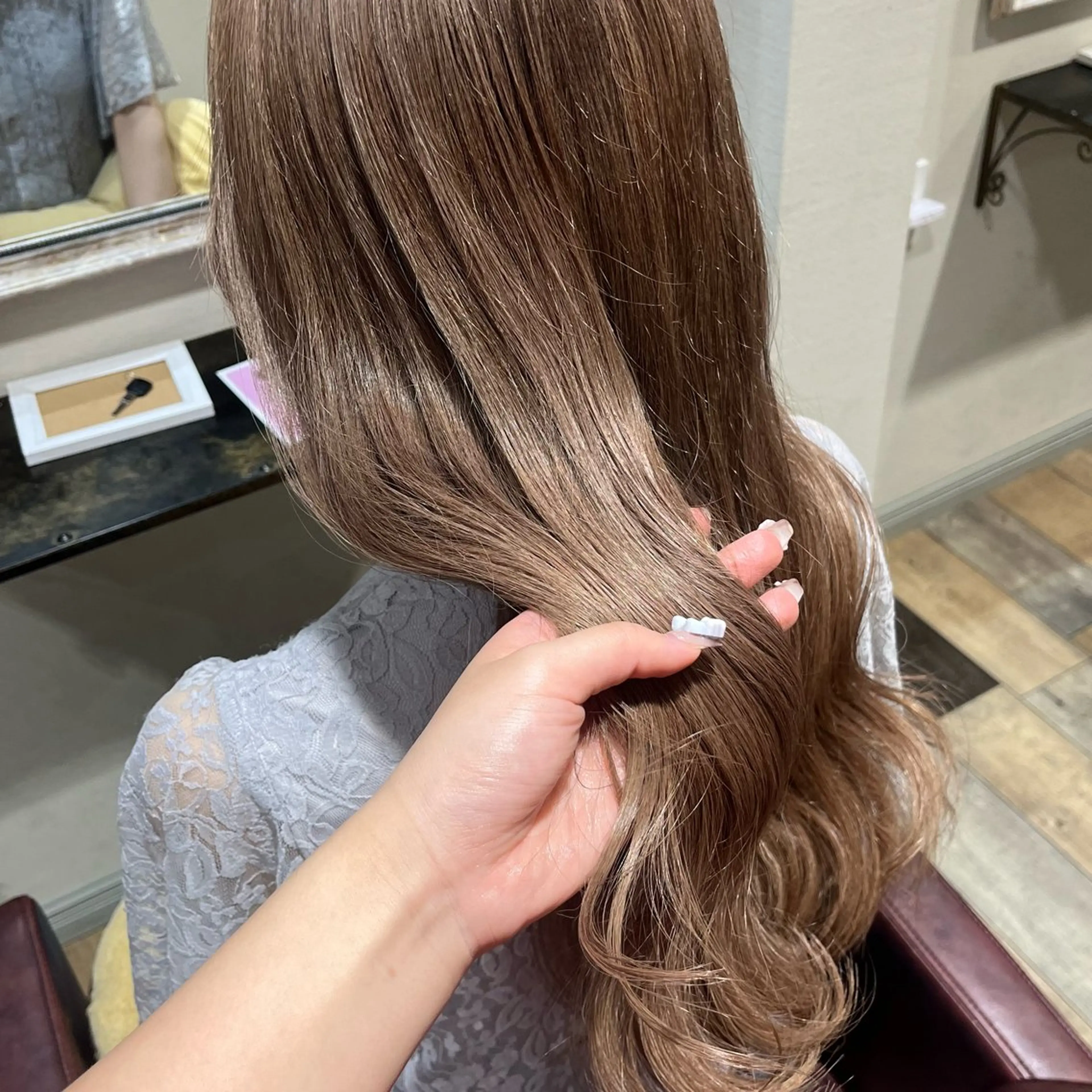 ロング カラー ヘアカラー トリートメント カラー/韓国レイヤー /ブリーチ/hinaのヘアスタイル