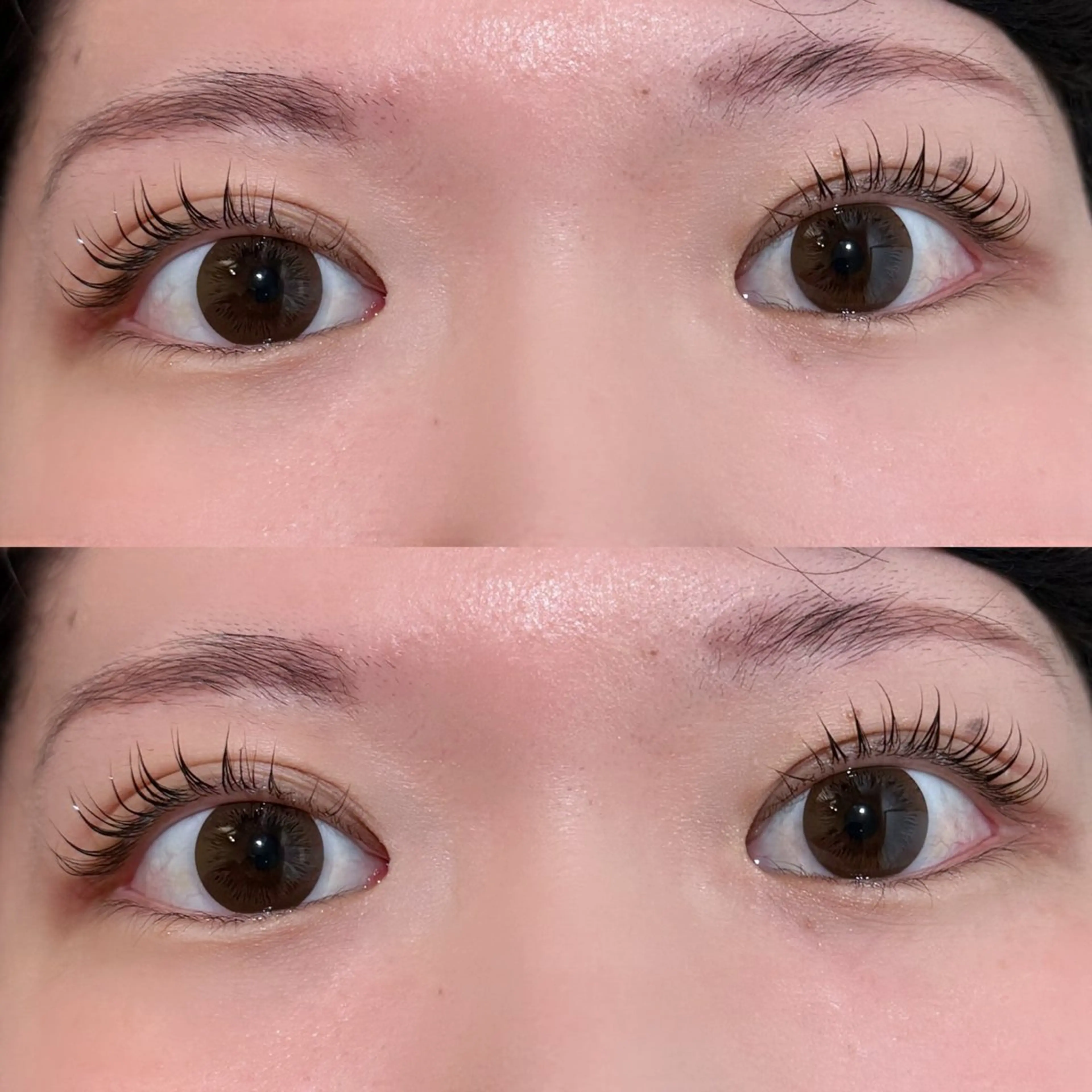 マツエク・マツパ 透明感カラー/顔周り カット/レイヤーにかのヘアスタイル