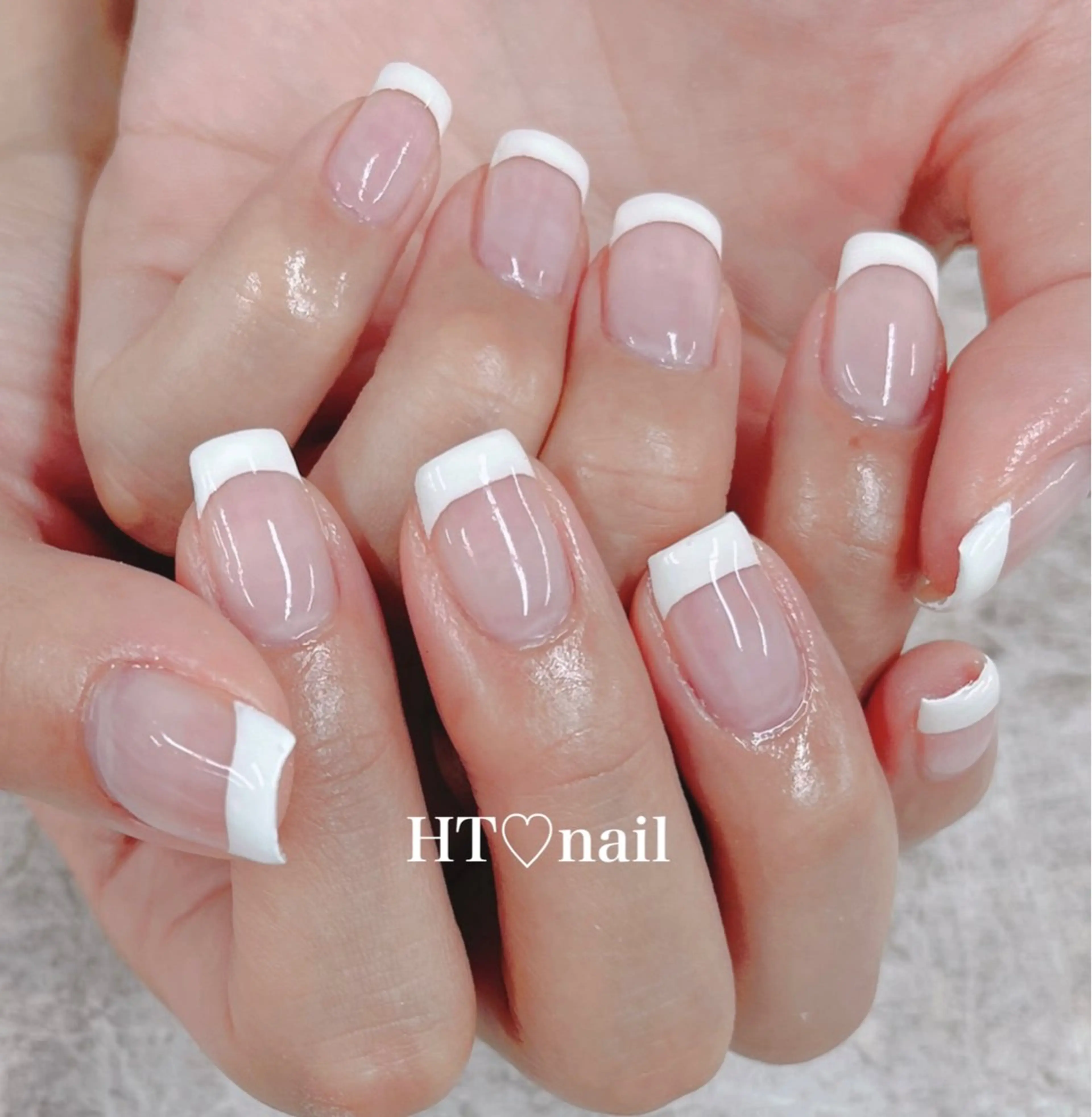 ネイル フレンチネイル HT♡nail所属・mimi ♡のネイルデザイン