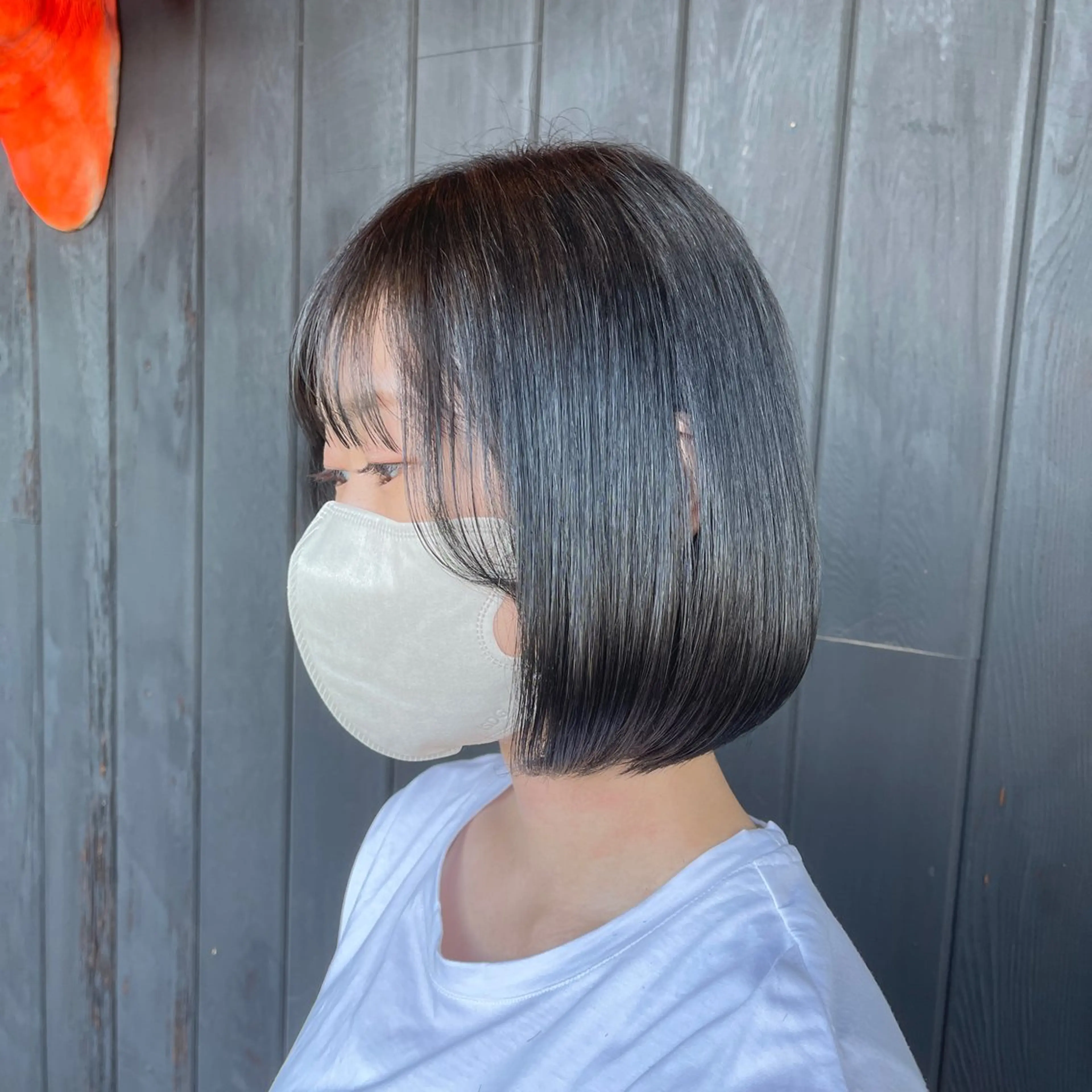 ショート カラー グレージュ ボブ カット ヘアカラー 三好 達也のヘアスタイル