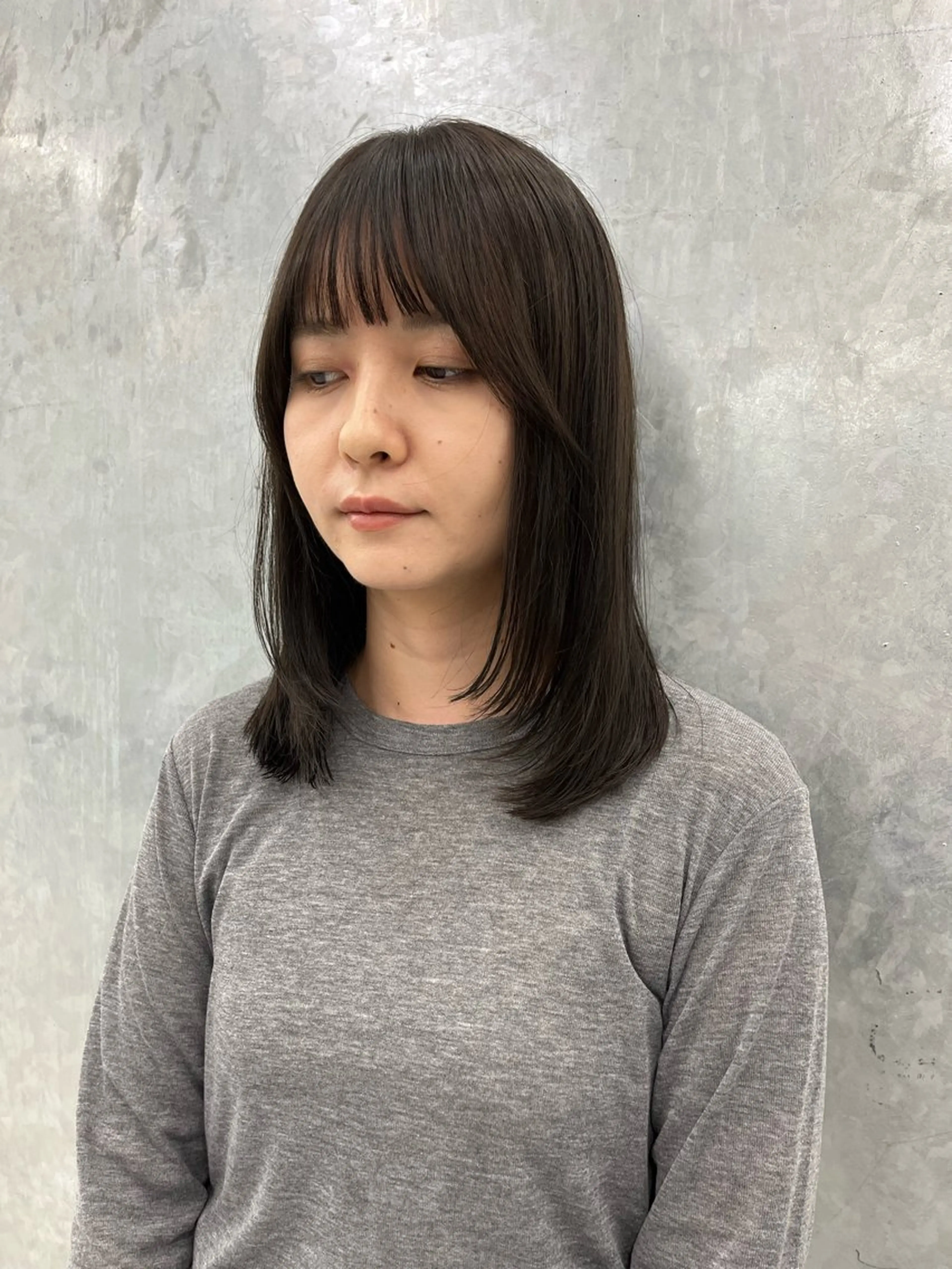 ミディアム ミディアムレイヤー レイヤーカット カット ヘアカラー トリートメント 神作 汐里　江古田 /透明感カラー🌿のヘアスタイル