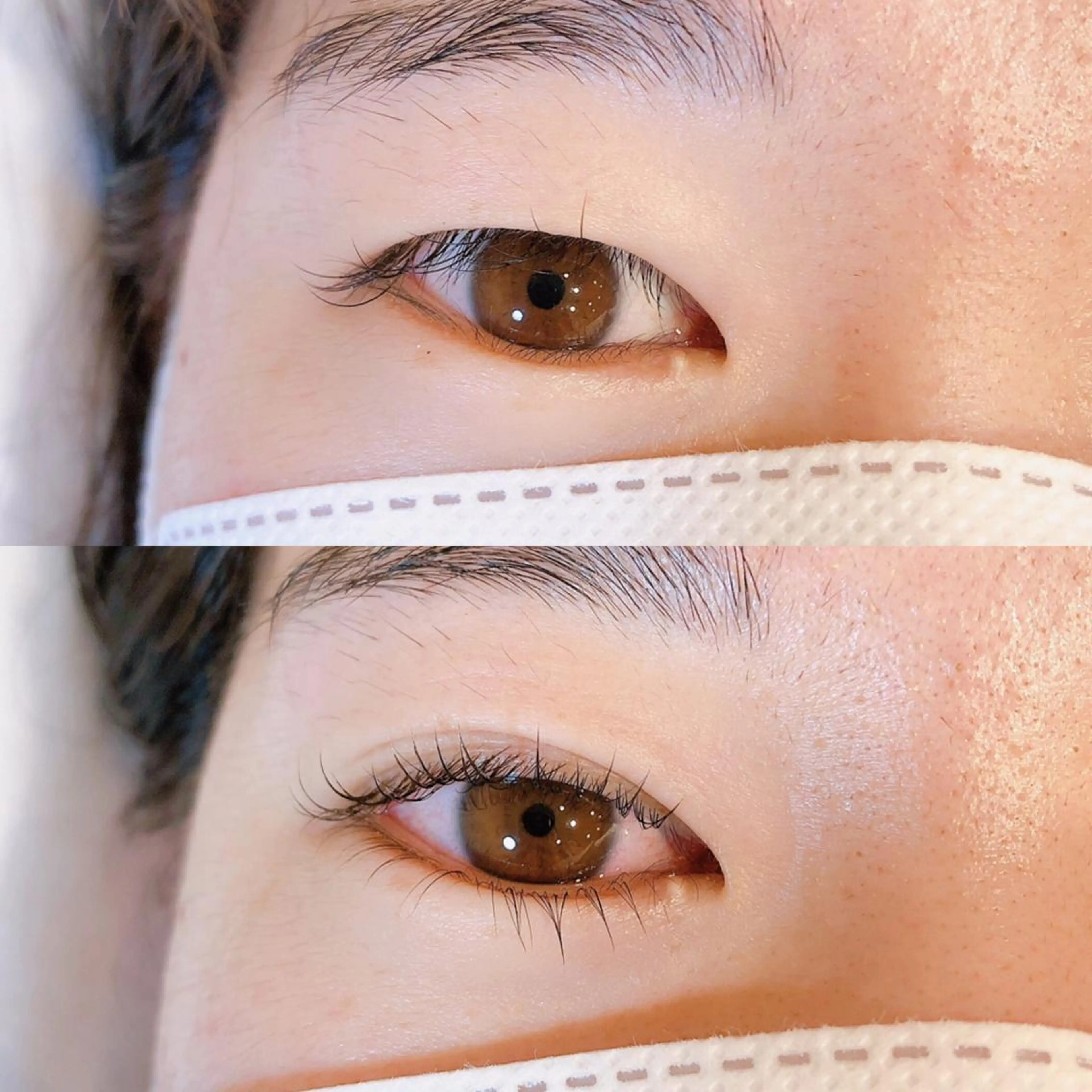 マツエク・マツパ 下まつげエクステ 一重×まつ毛パーマ なかむら 🪡のマツエク・マツパデザイン