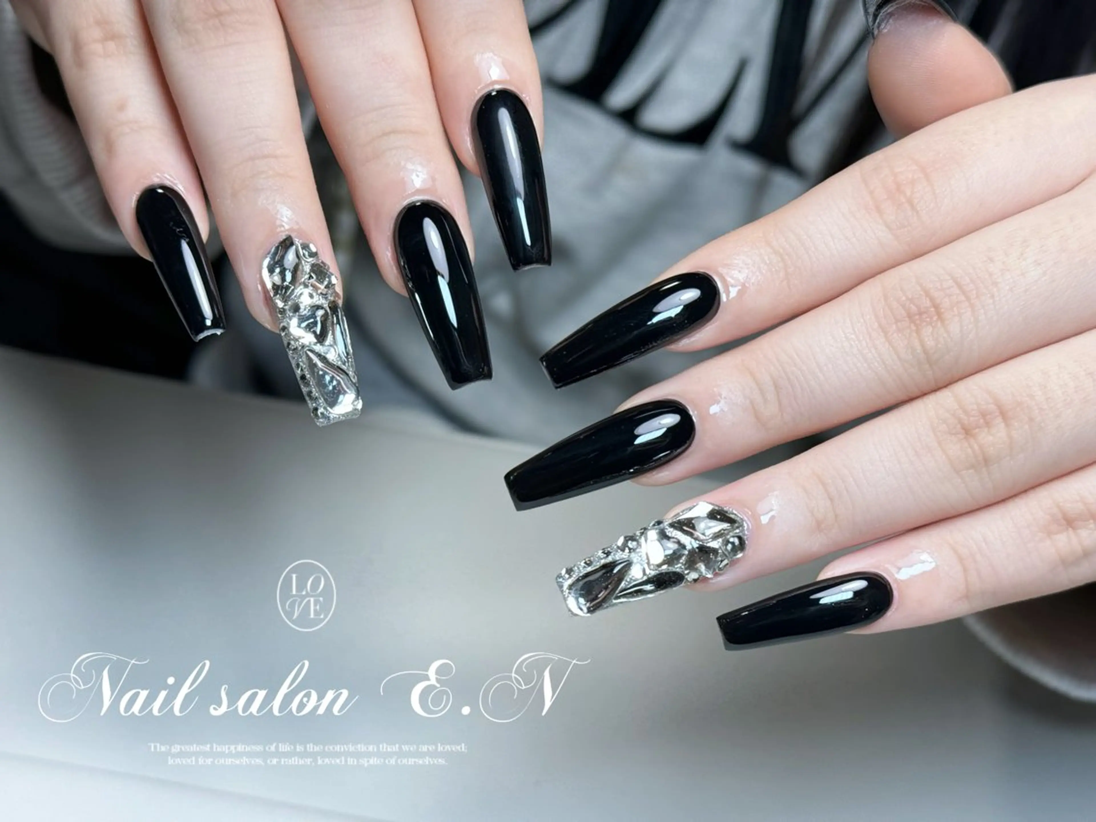 ネイル アートネイル オーロラネイル ガーリー キラキラネイル 韓国ネイル ハンドネイル E.N🦋 長さ出し/持ち込みのネイルデザイン