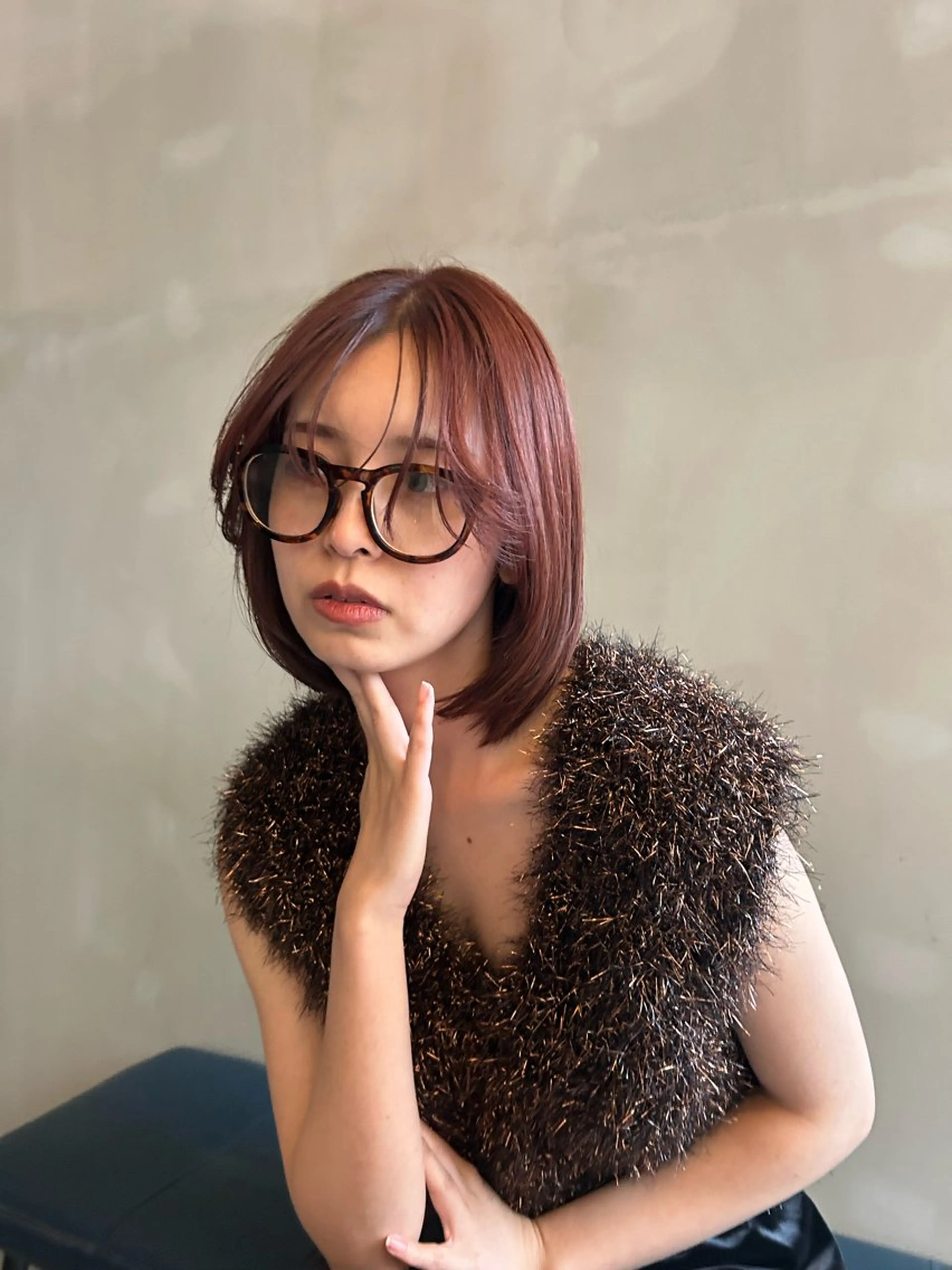 ショート カラー カット ヘアカラー トリートメント ショート/ボブ/ 心斎橋/宮脇美奈のヘアスタイル