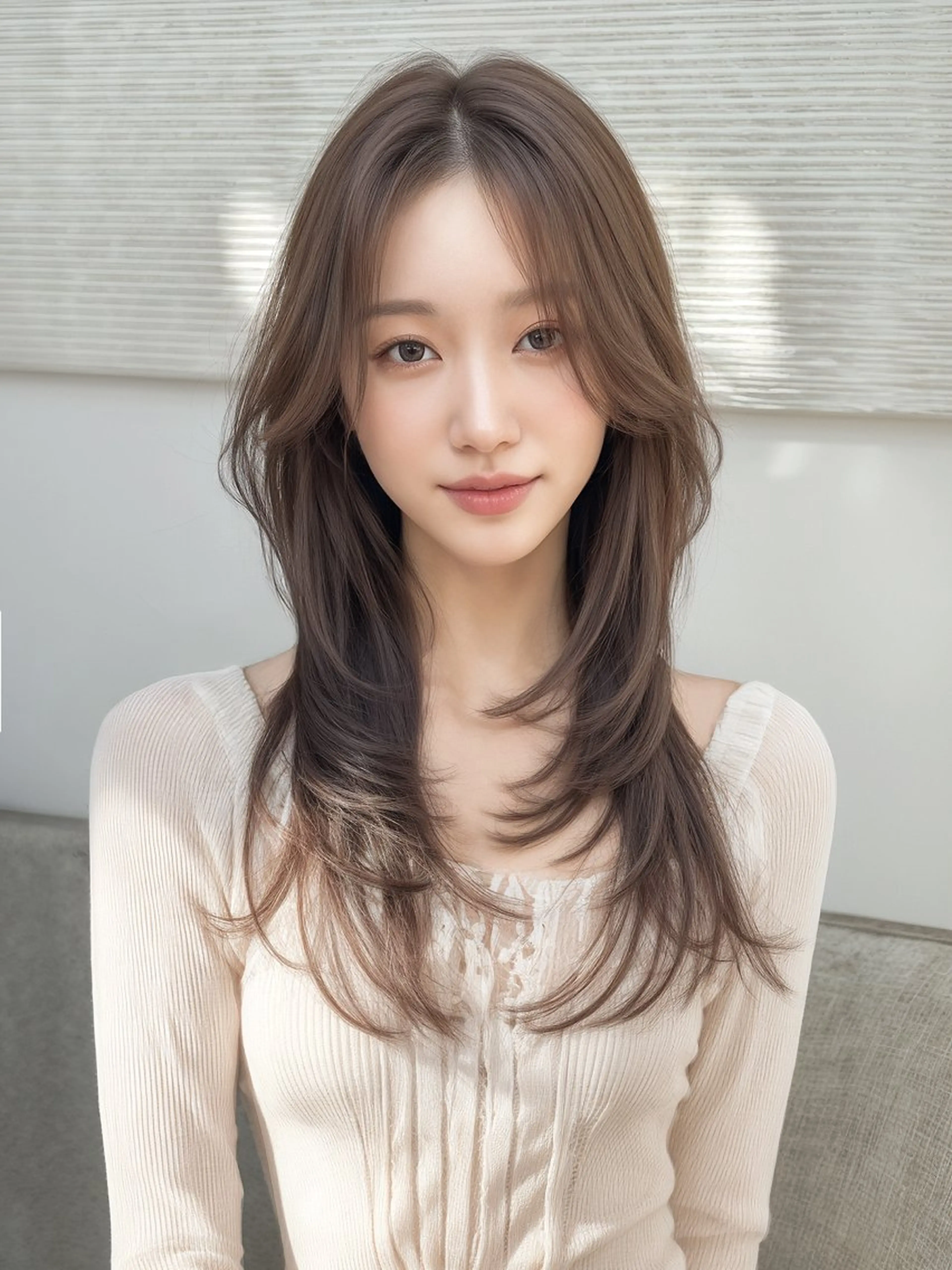ロング カット ヘアカラー トリートメント cocoluana(ココルアナ)所属・韓国風ヘア専門 🇰🇷Noaのヘアスタイル