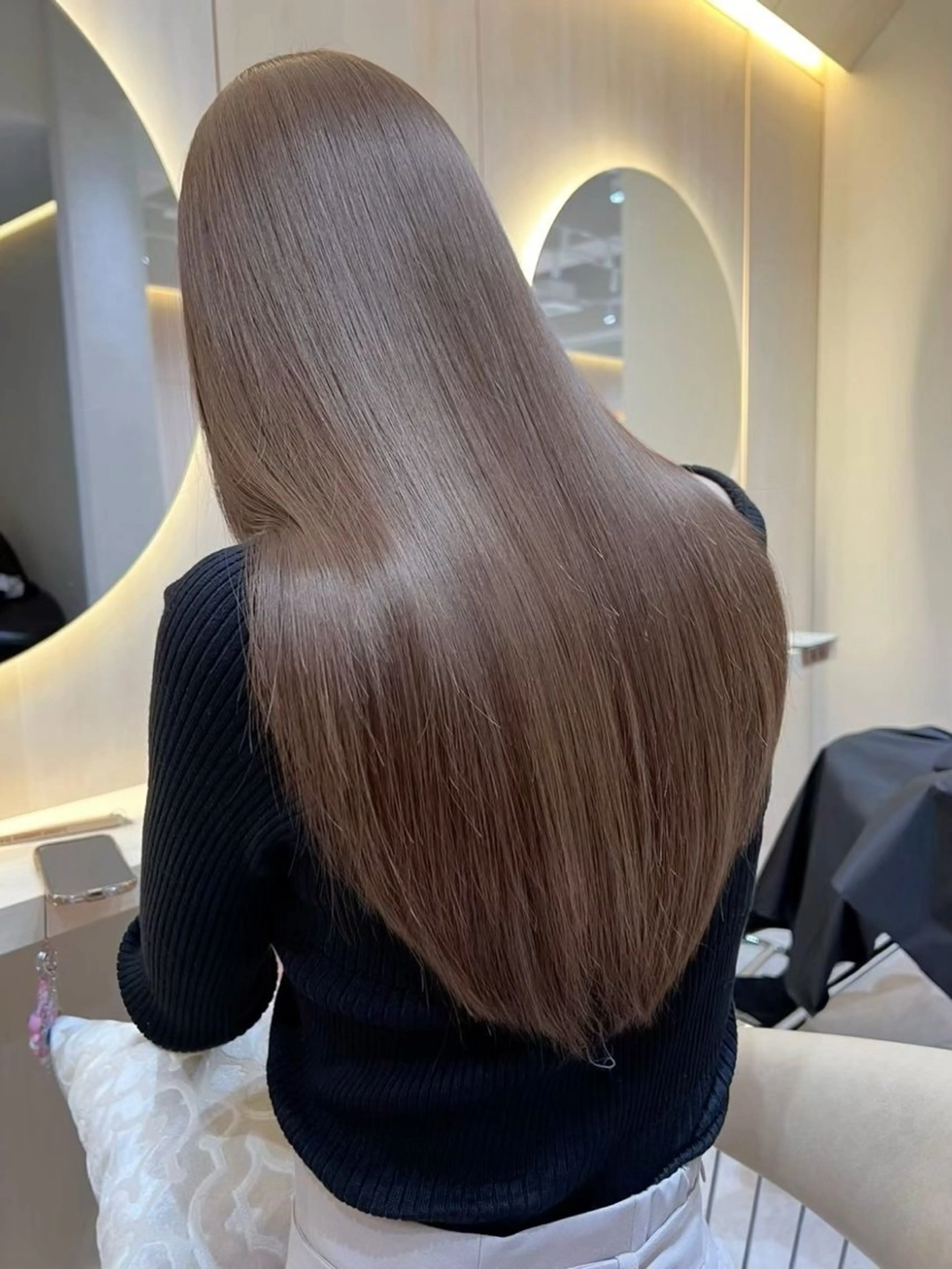 カラー カット ヘアカラー 縮毛矯正 トリートメント ❤️ブリーチなし💚 ダブルカラー平野実花のヘアスタイル