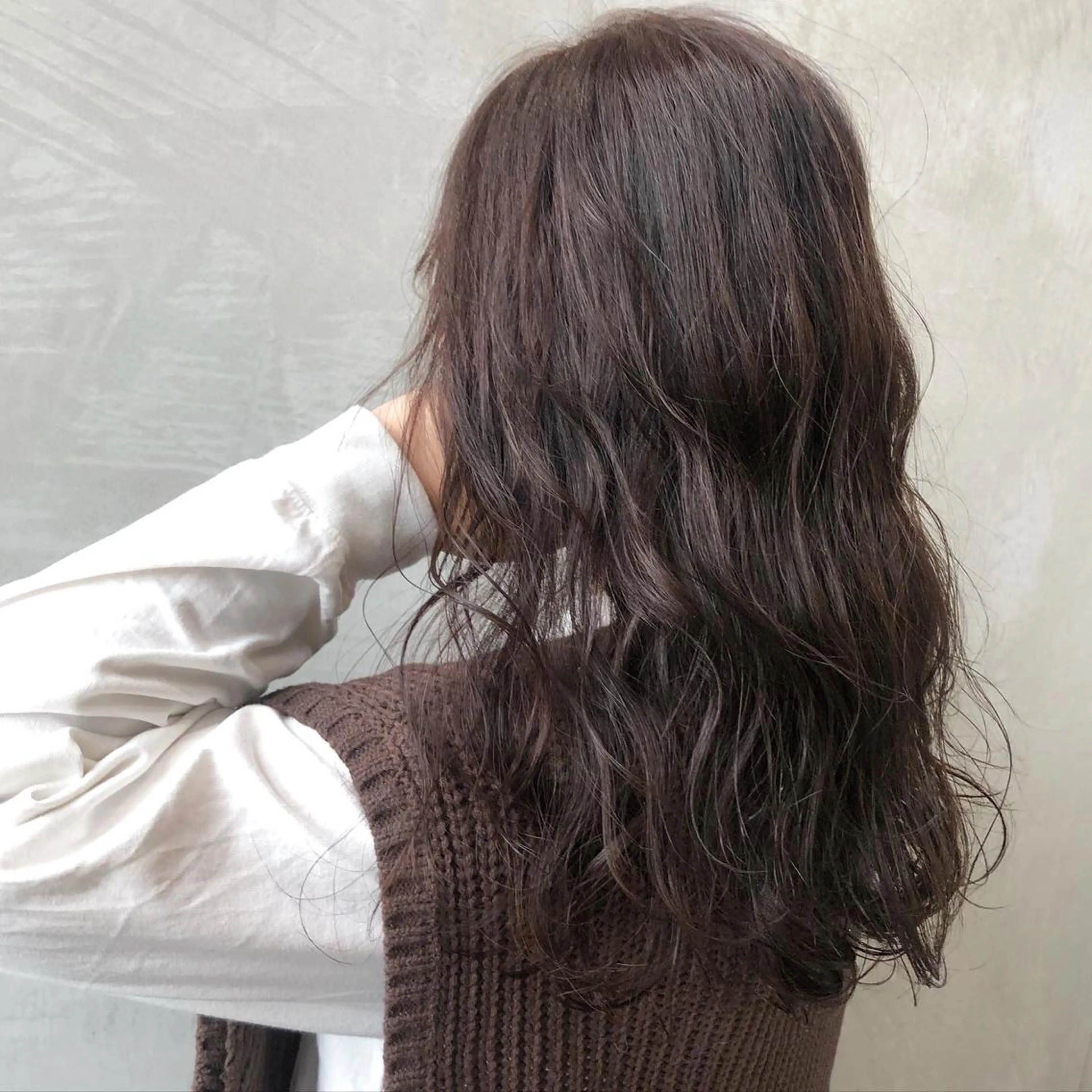 ミディアム カラー パーマ ヘアアレンジ 顔周りcut・ご相談 ＝新宿しずく🇰🇷のヘアスタイル