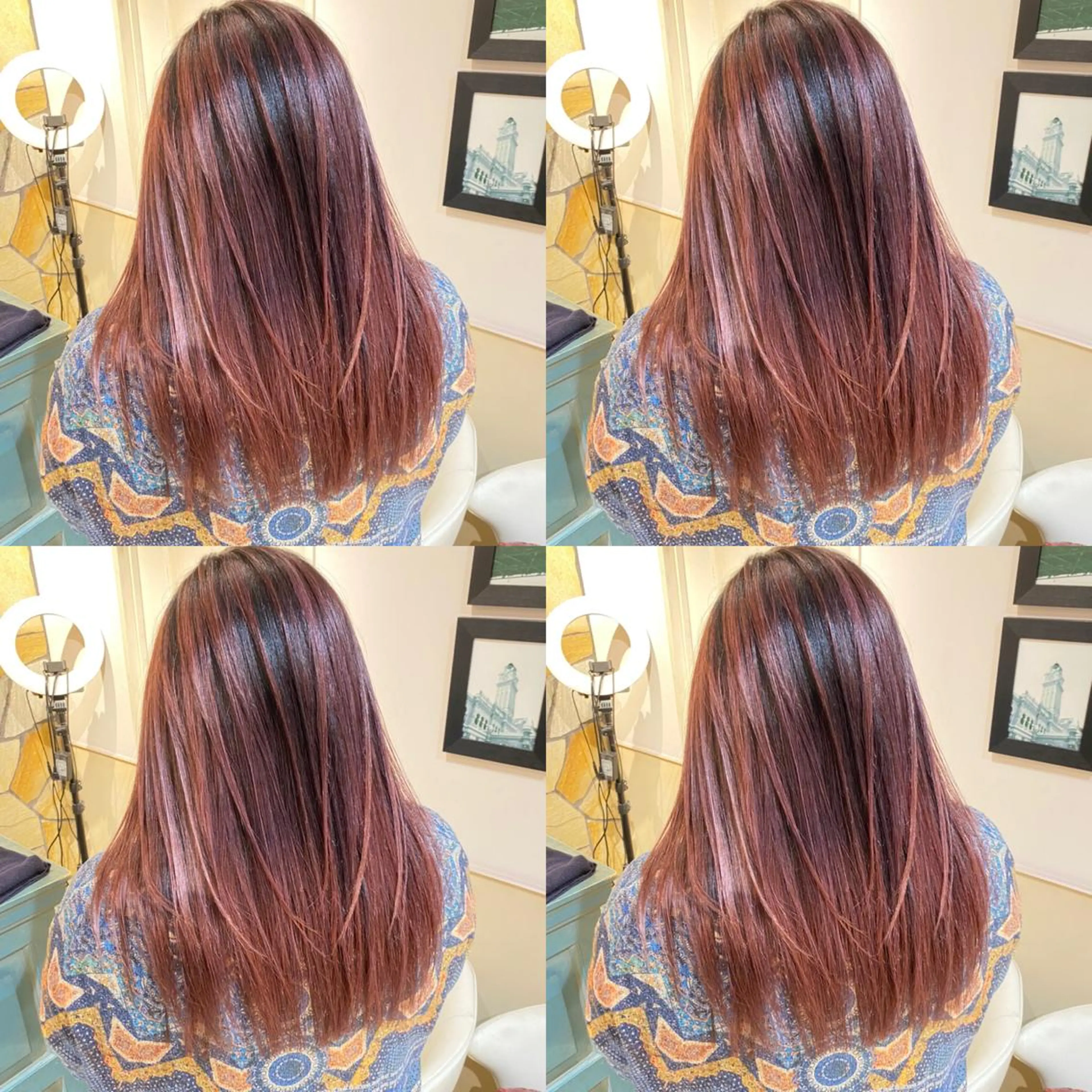 ロング カラー アッシュ バレイヤージュ ベージュカラー ブリーチ グラデーションカラー ご予約 宜しくお願いします！のヘアスタイル