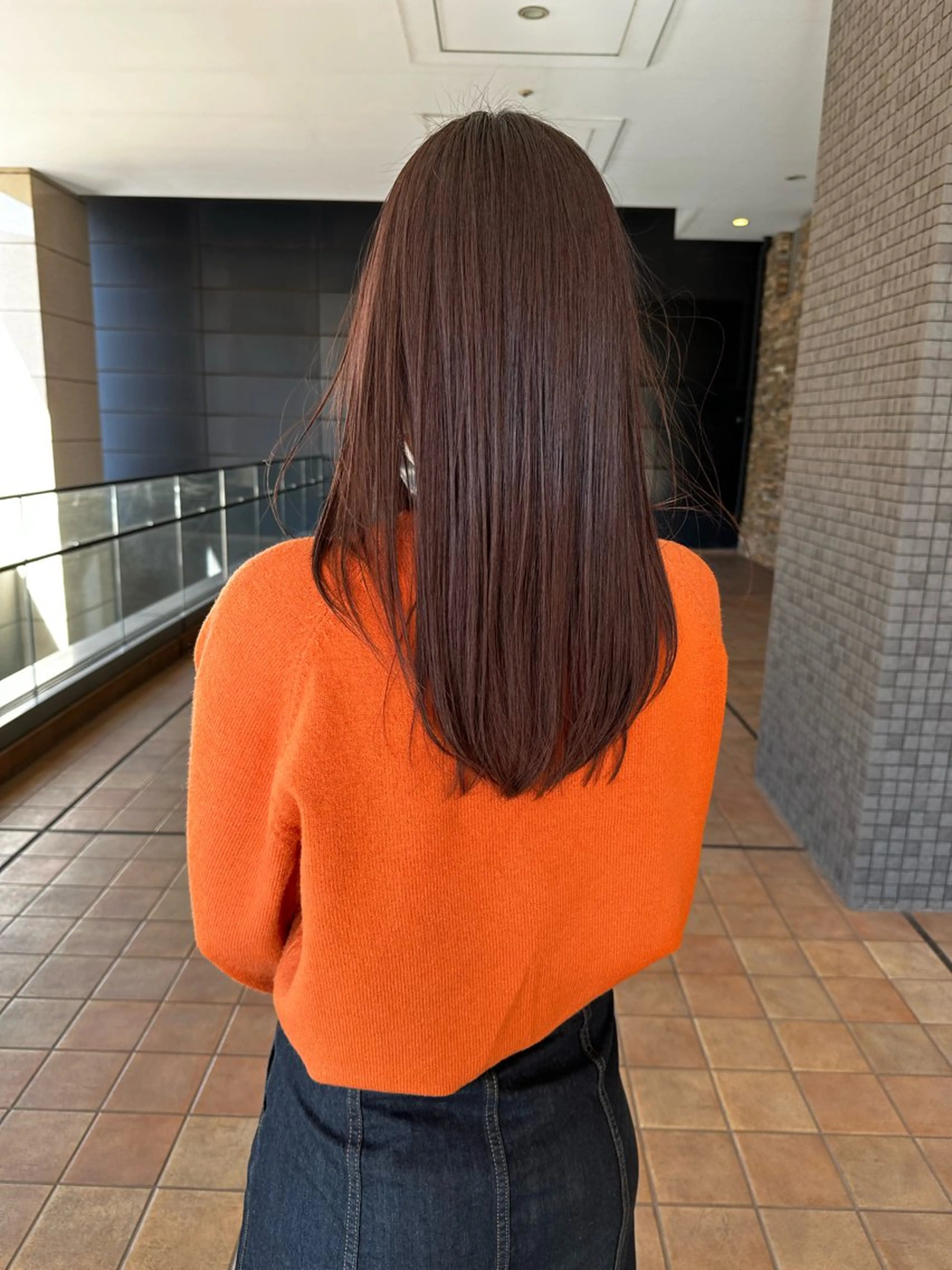 セミロング ハイライト 髪質改善 韓国風ヘア 小顔カット カット ヘアカラー トリートメント ⭐️透け感カラー /齊藤容史⭐️のヘアスタイル