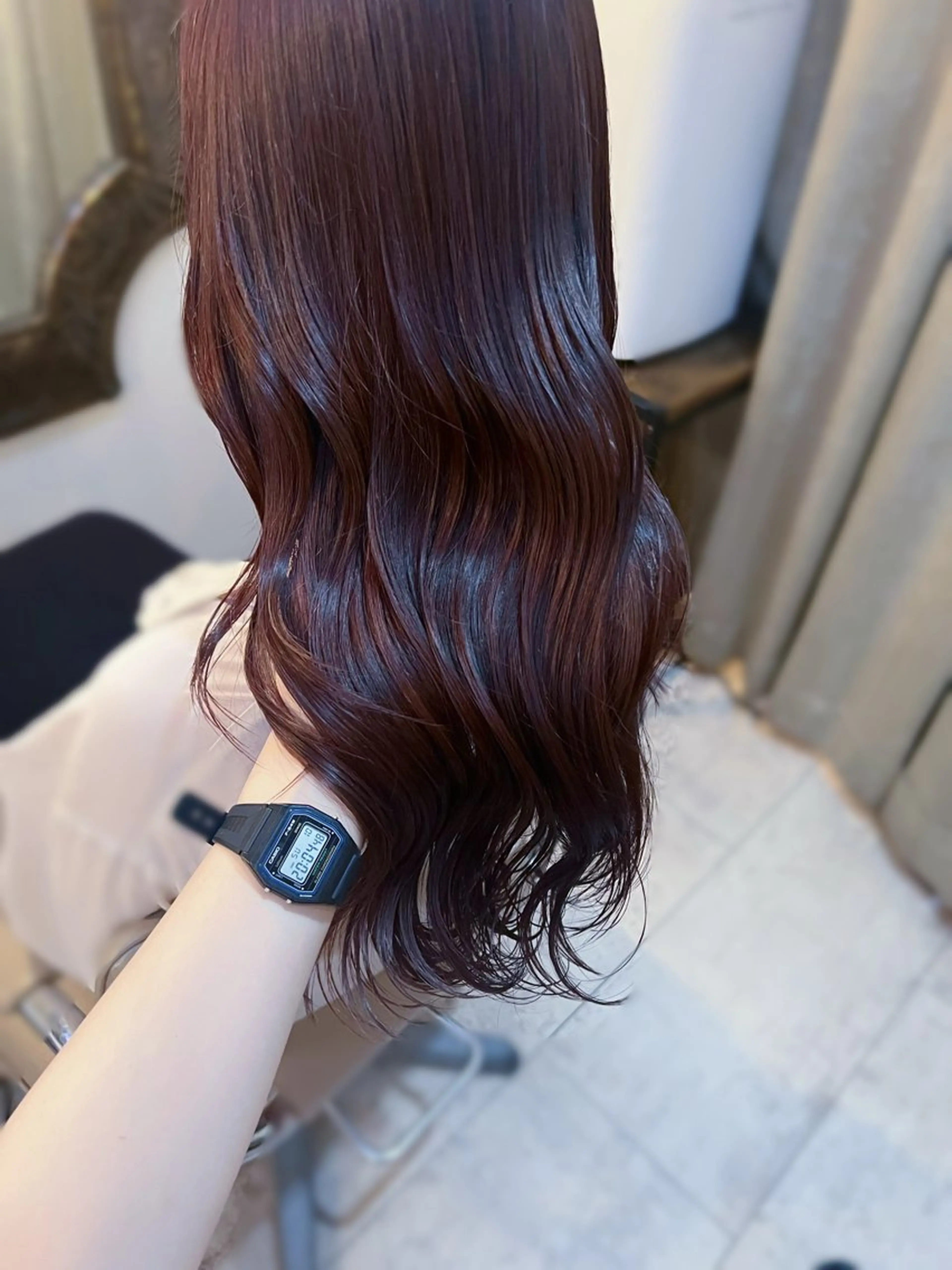 ロング カラー ブラウンカラー ダブルカラー ピンクカラー ピンクブラウン 🤍 akaneのヘアスタイル