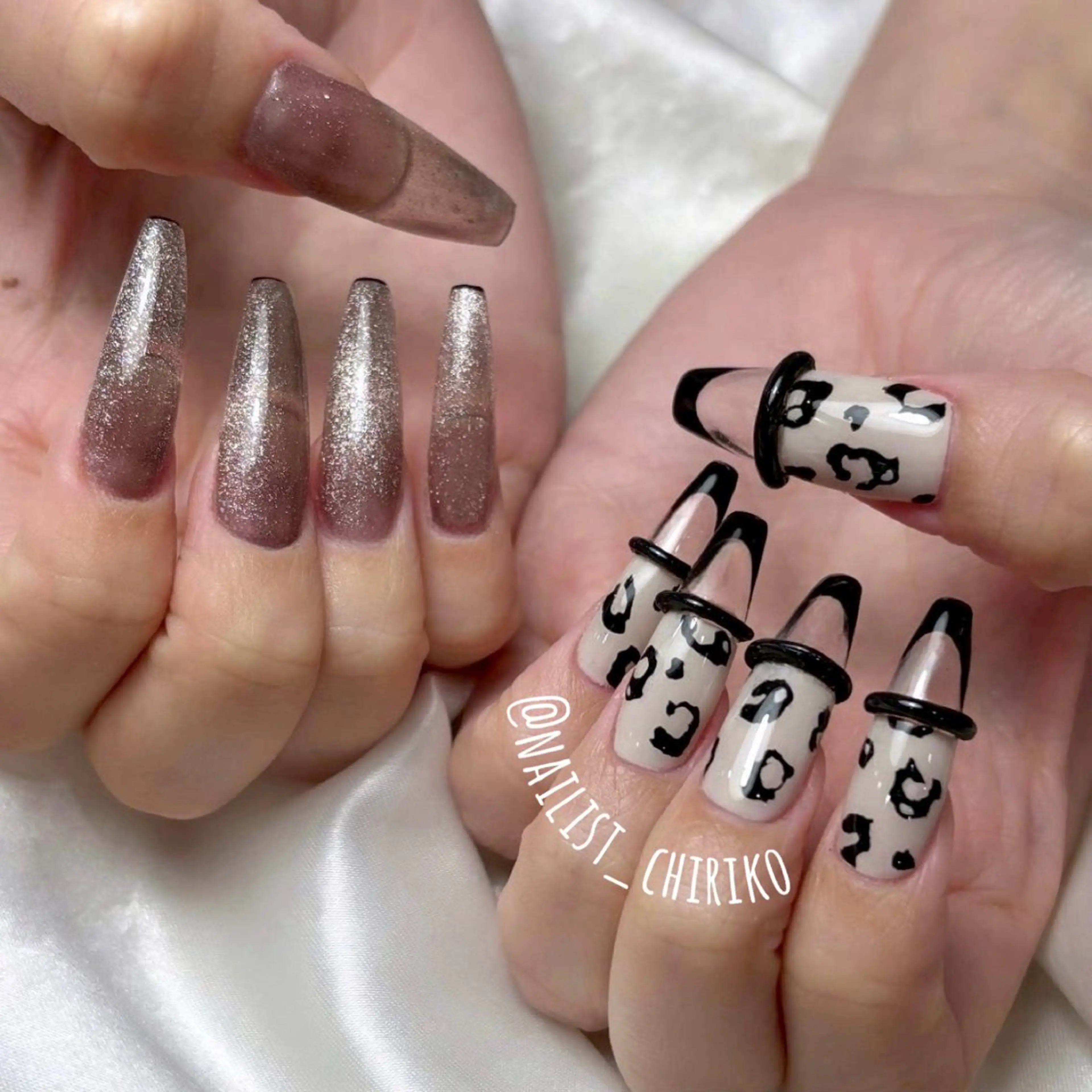 ネイル アートネイル ワンカラーネイル スカルプネイル ネイルチップ ハンドネイル 足立 莉奈のネイルデザイン