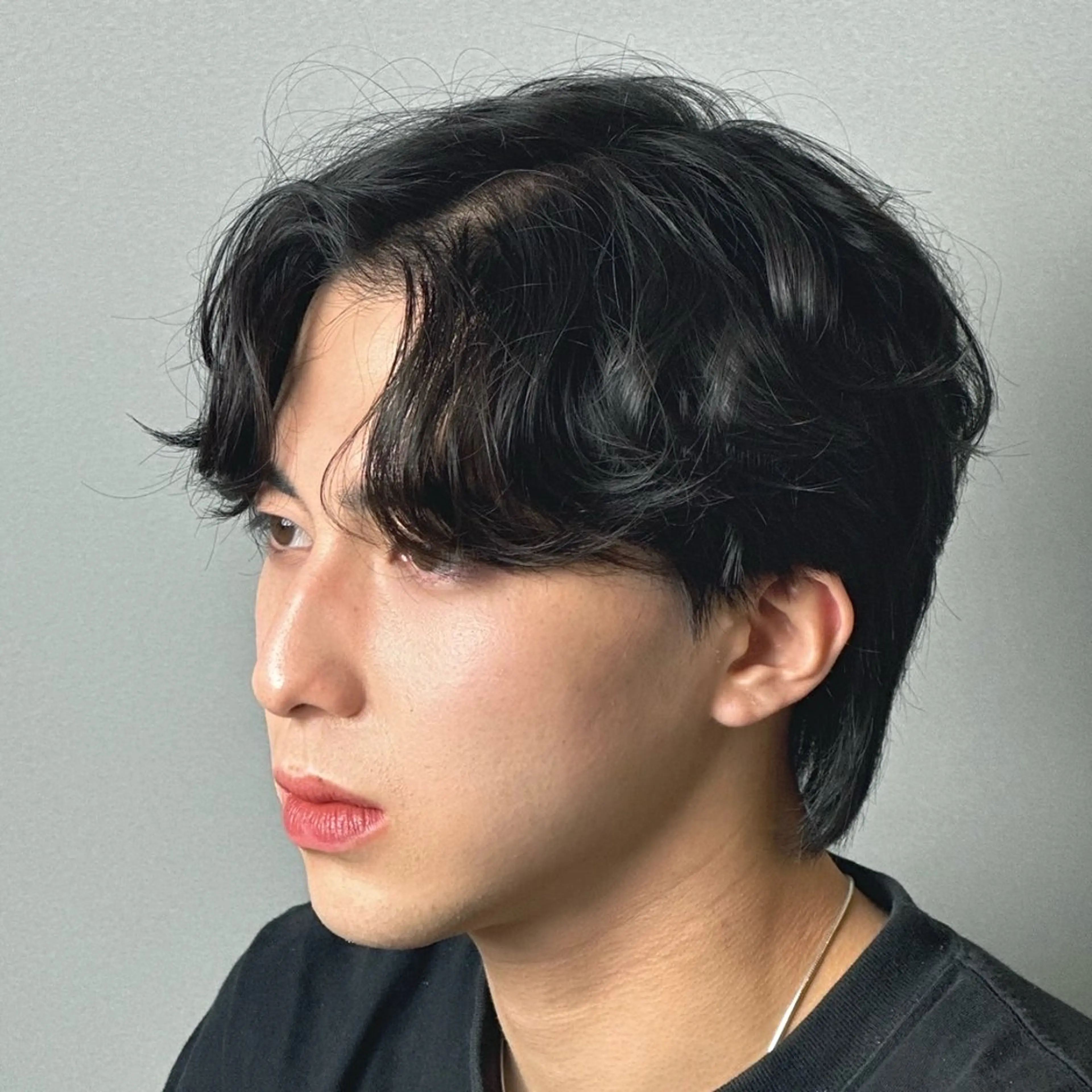 韓国風ヘアセットの写真