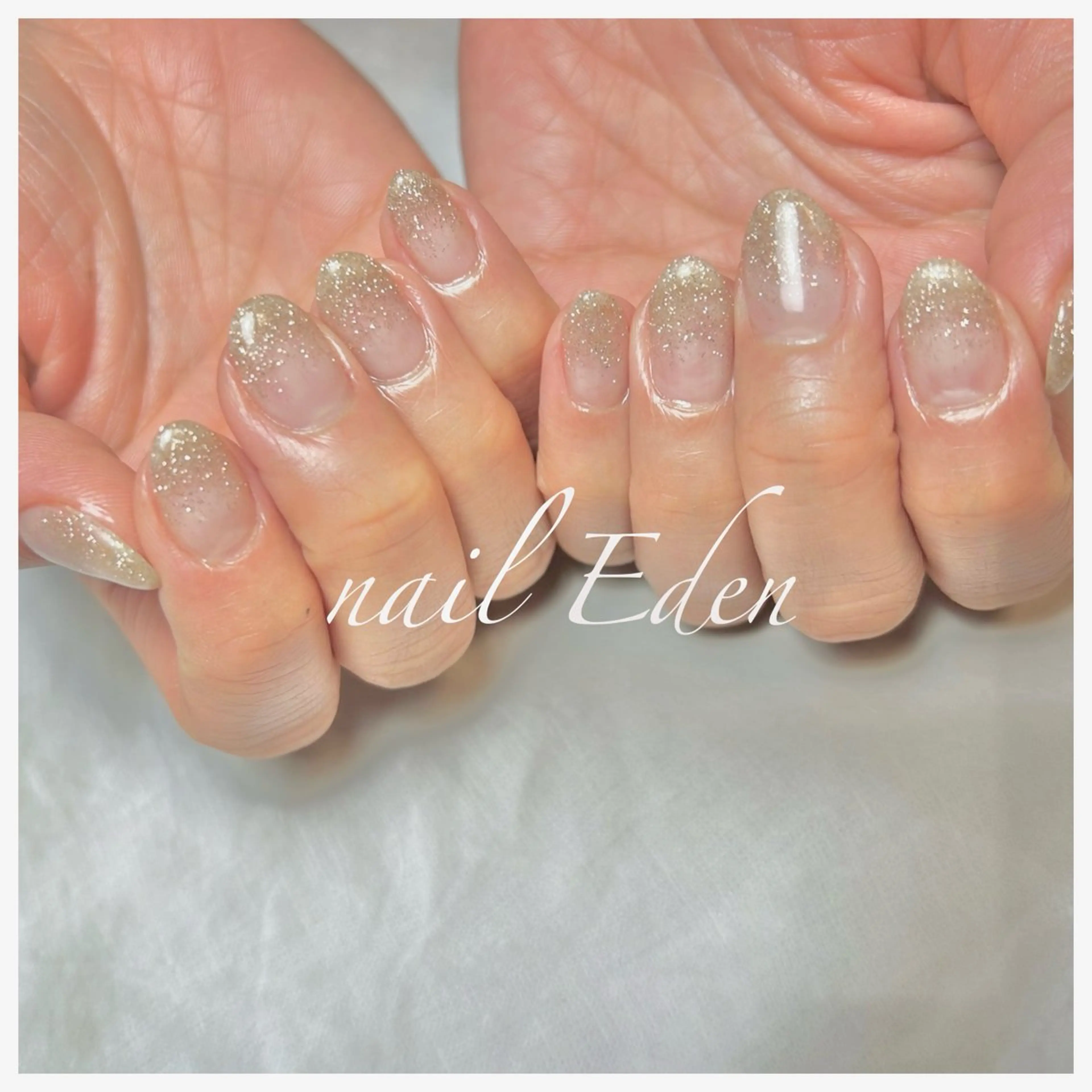 ネイル ラメ(グリッター) ハンドネイル ハンドケア Eden　private nail saron所属・Eden ♾️のネイルデザイン