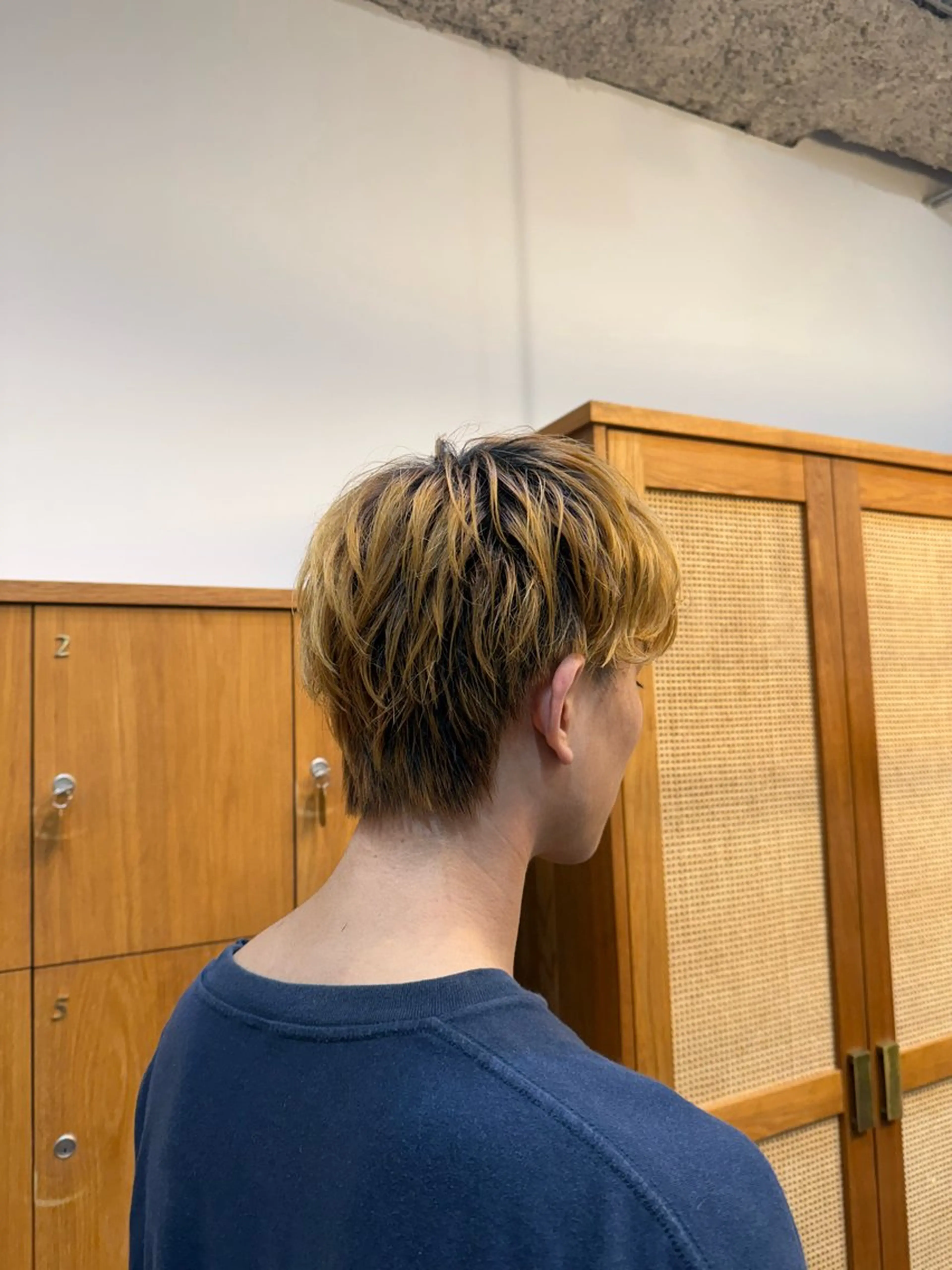 メンズ マッシュ メンズウルフカット ウルフカット knot by belle所属・明津 桜空のヘアスタイル