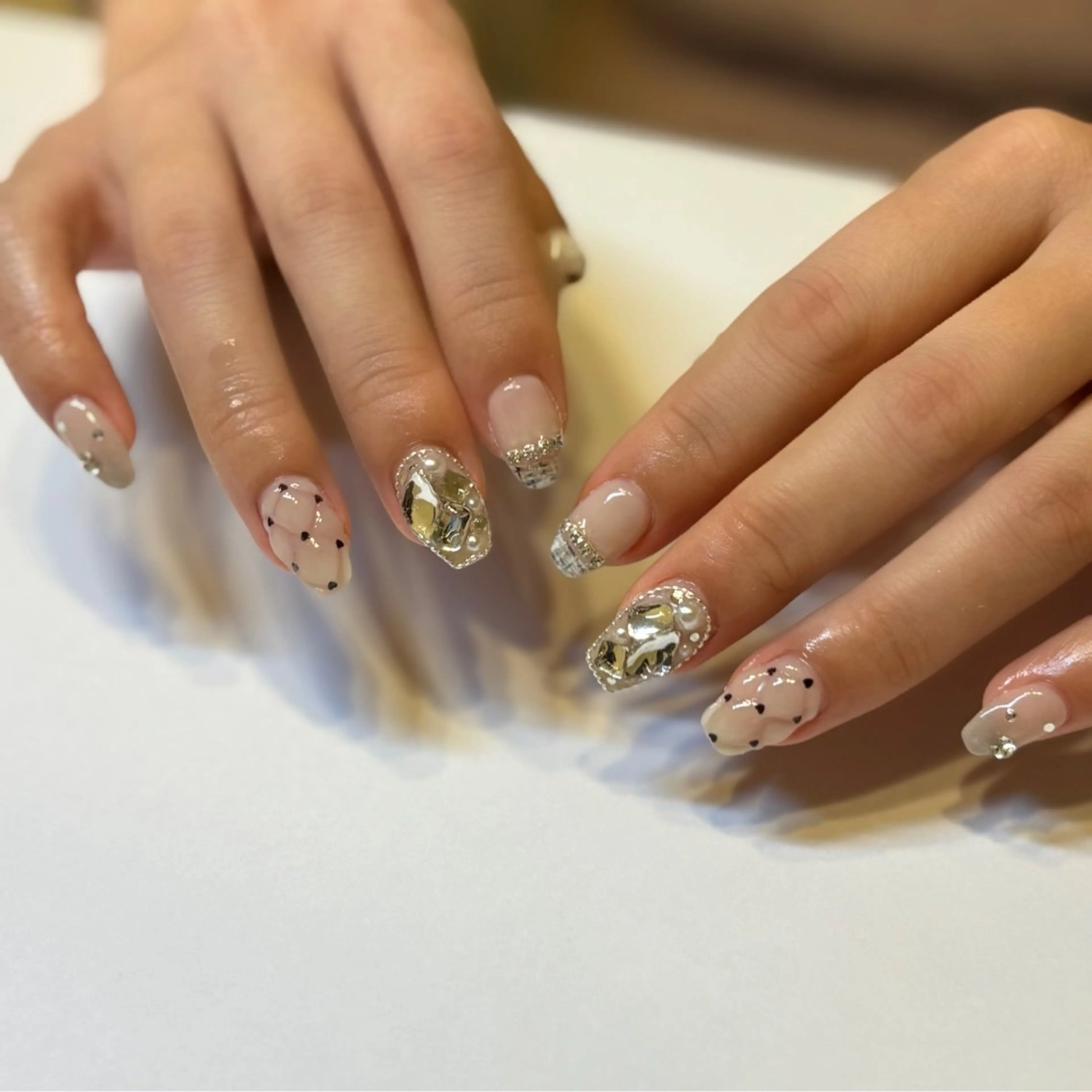 ネイル ️🩵Merci Miyu 南堀江️のネイルデザイン